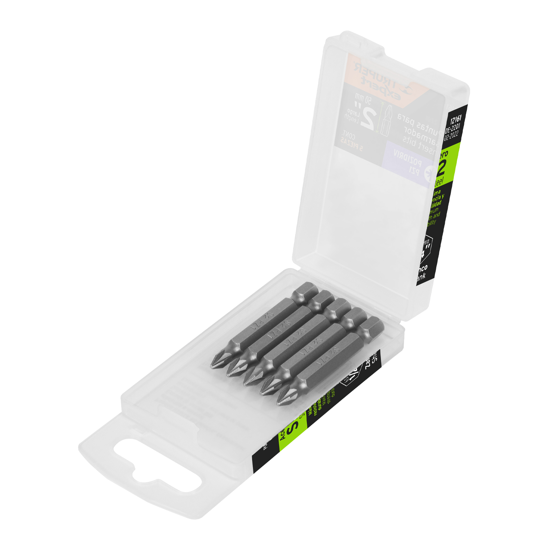 Puntas para desarmador Pozidriv, PZ1, 2", 5 piezas