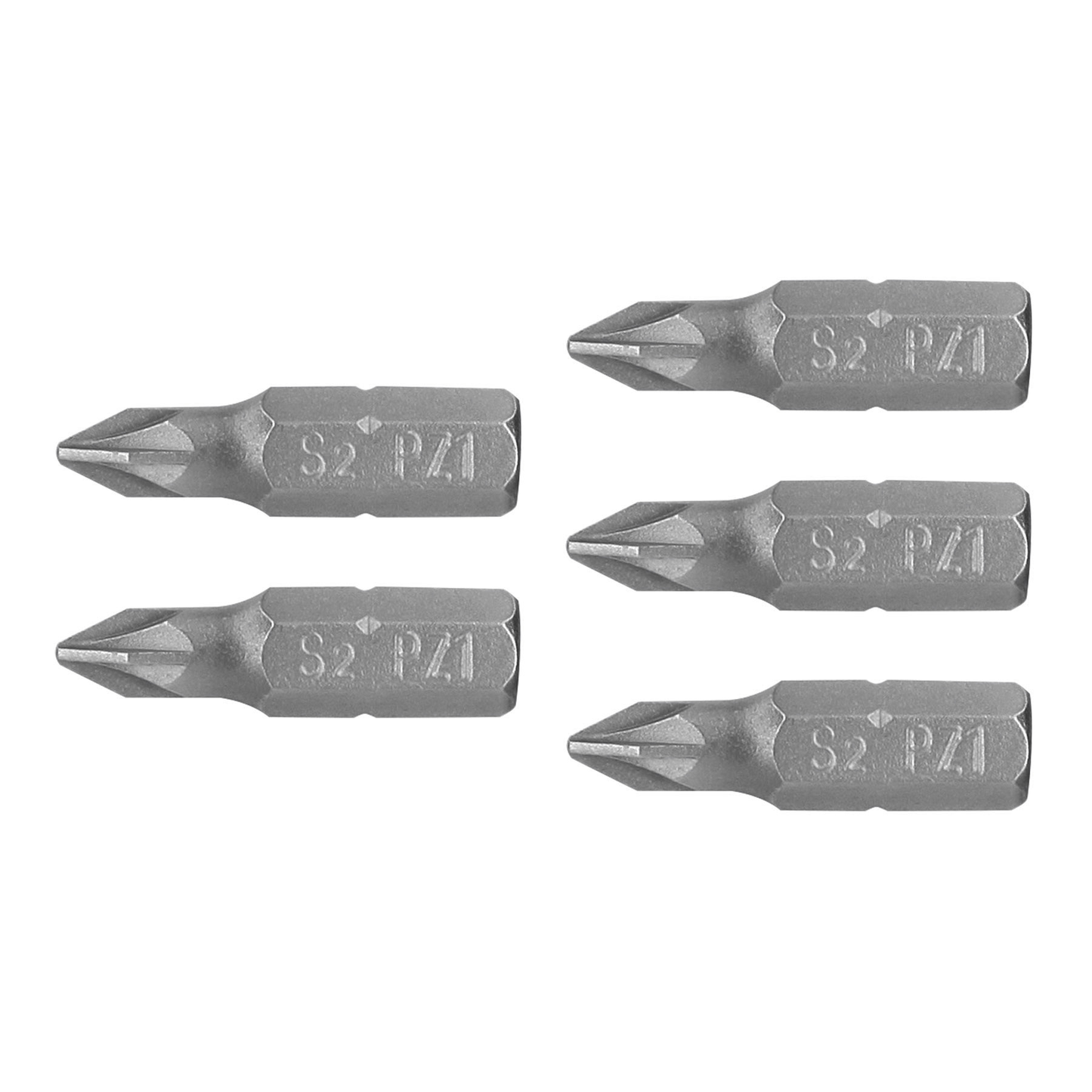Puntas para desarmador Pozidriv, PZ1, 1", 5 piezas