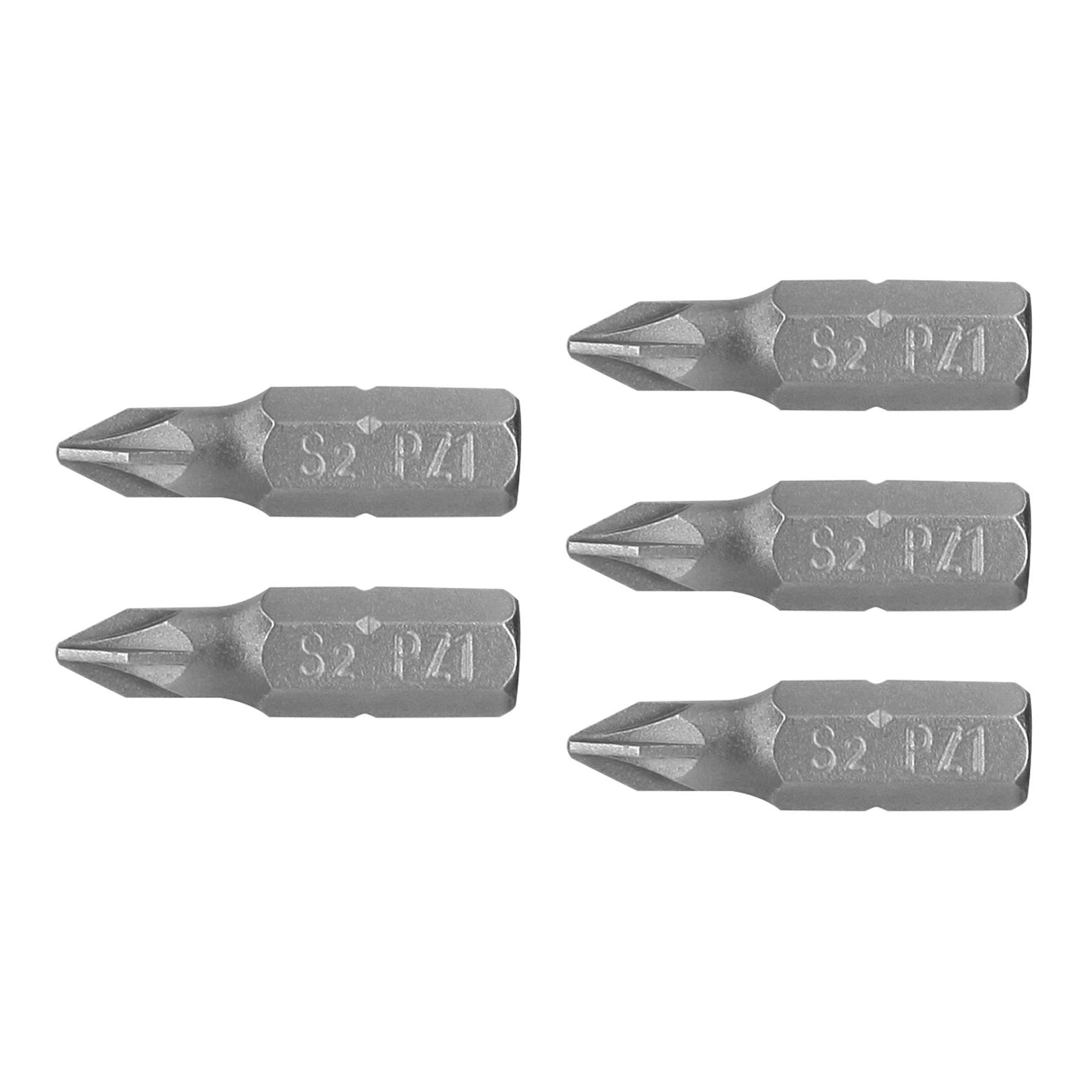 Puntas para desarmador Pozidriv, PZ1, 1", 5 piezas