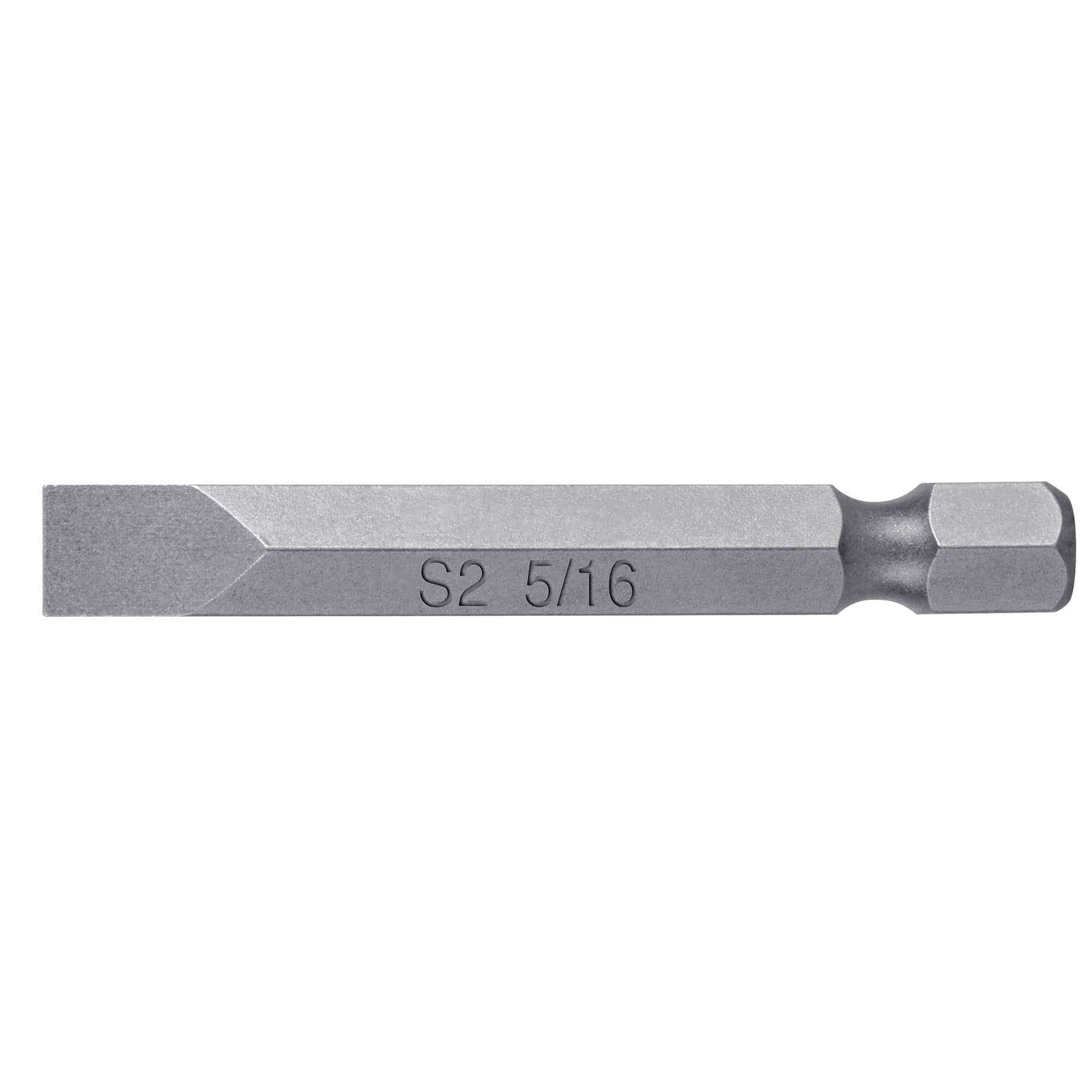 Puntas para desarmador planas, P31, 2", 5 piezas