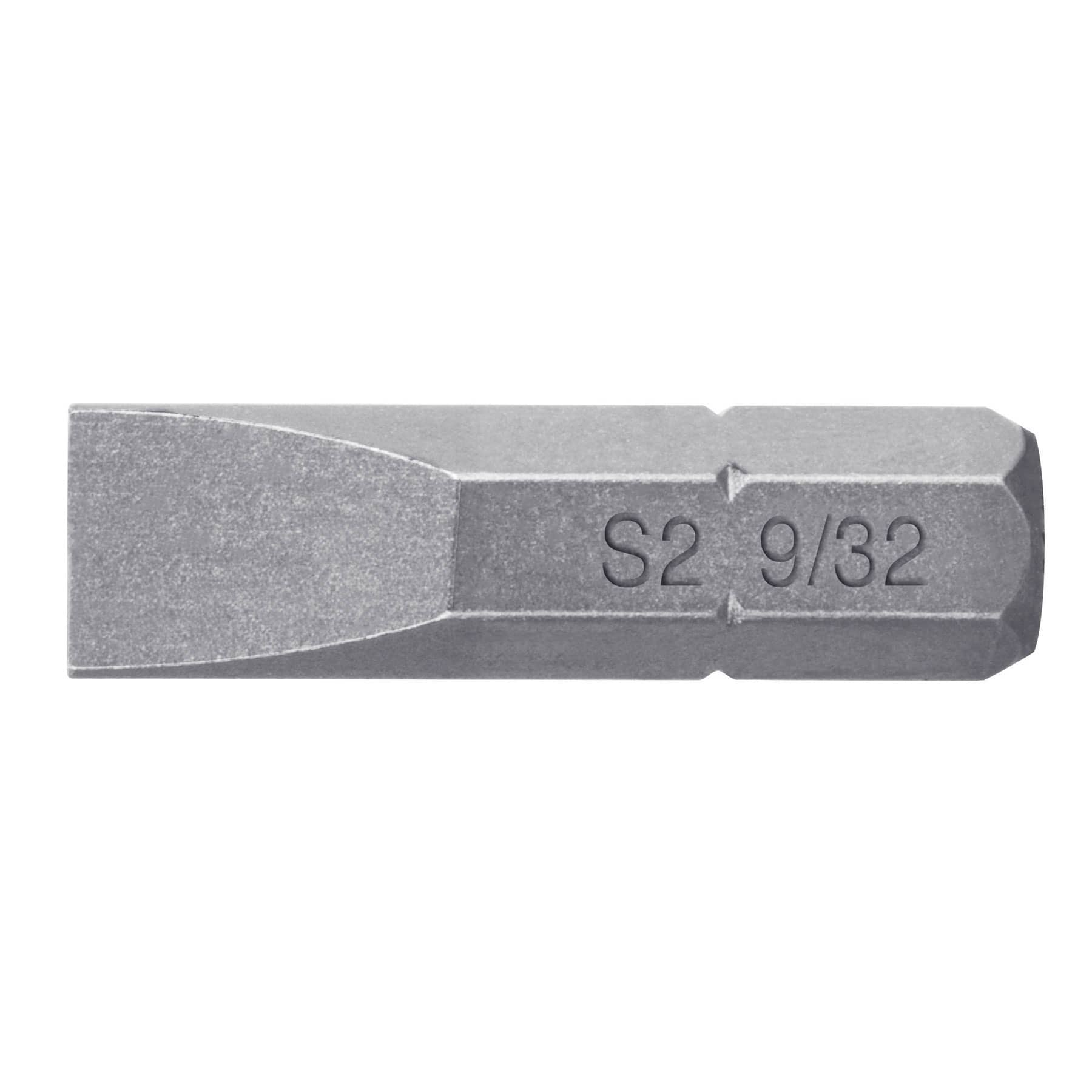 Puntas para desarmador planas, P28, 1", 5 piezas