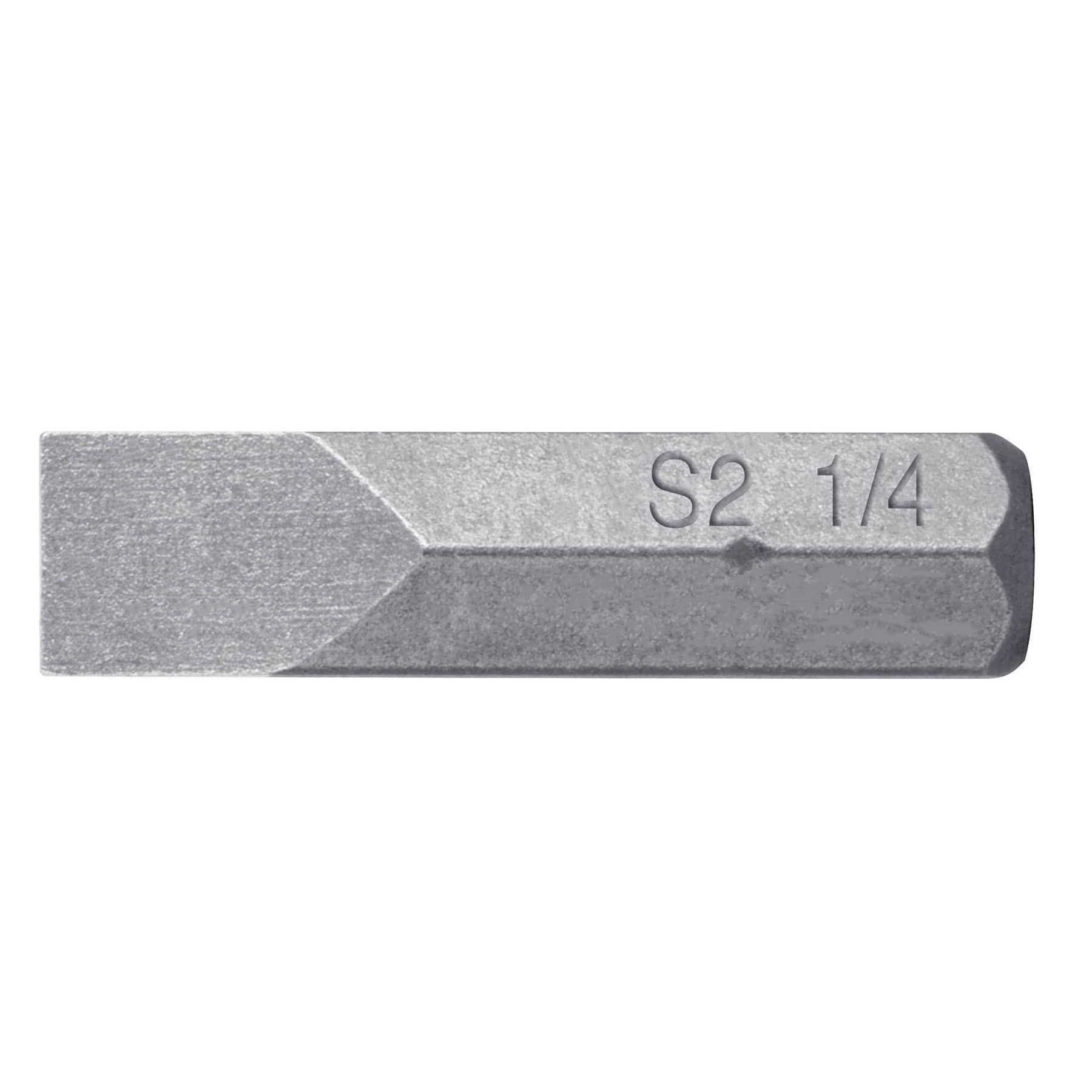 Puntas para desarmador planas, P25, 1", 5 piezas