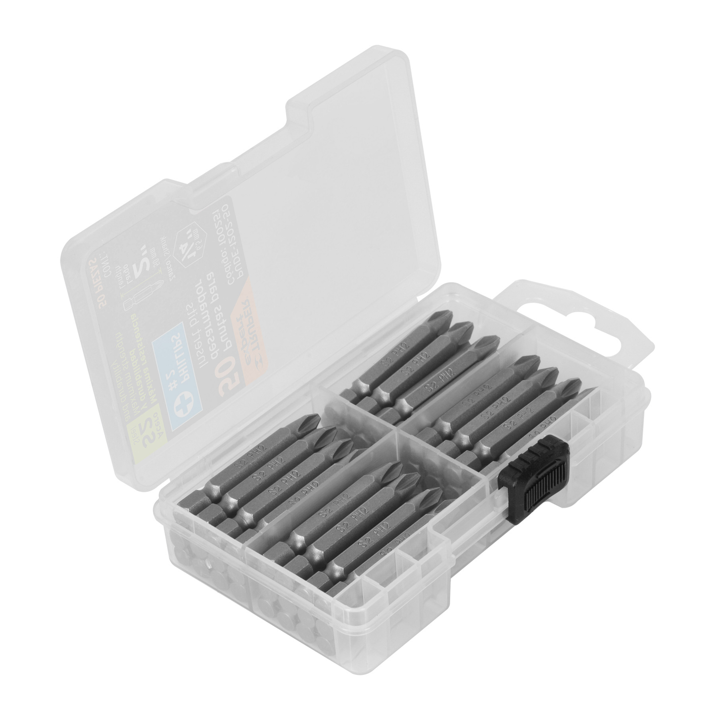 Puntas para desarmador Phillips PH2,2",50pzas, Truper Expert