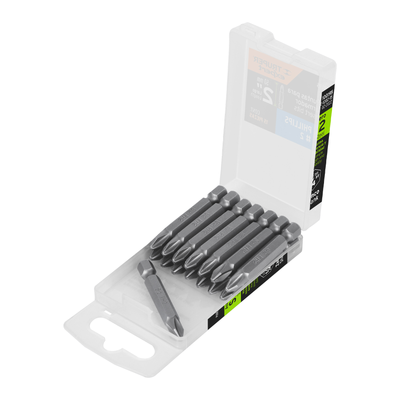 Estuche con 15 puntas de cruz PH2 largo 2", TRUPER EXPERT