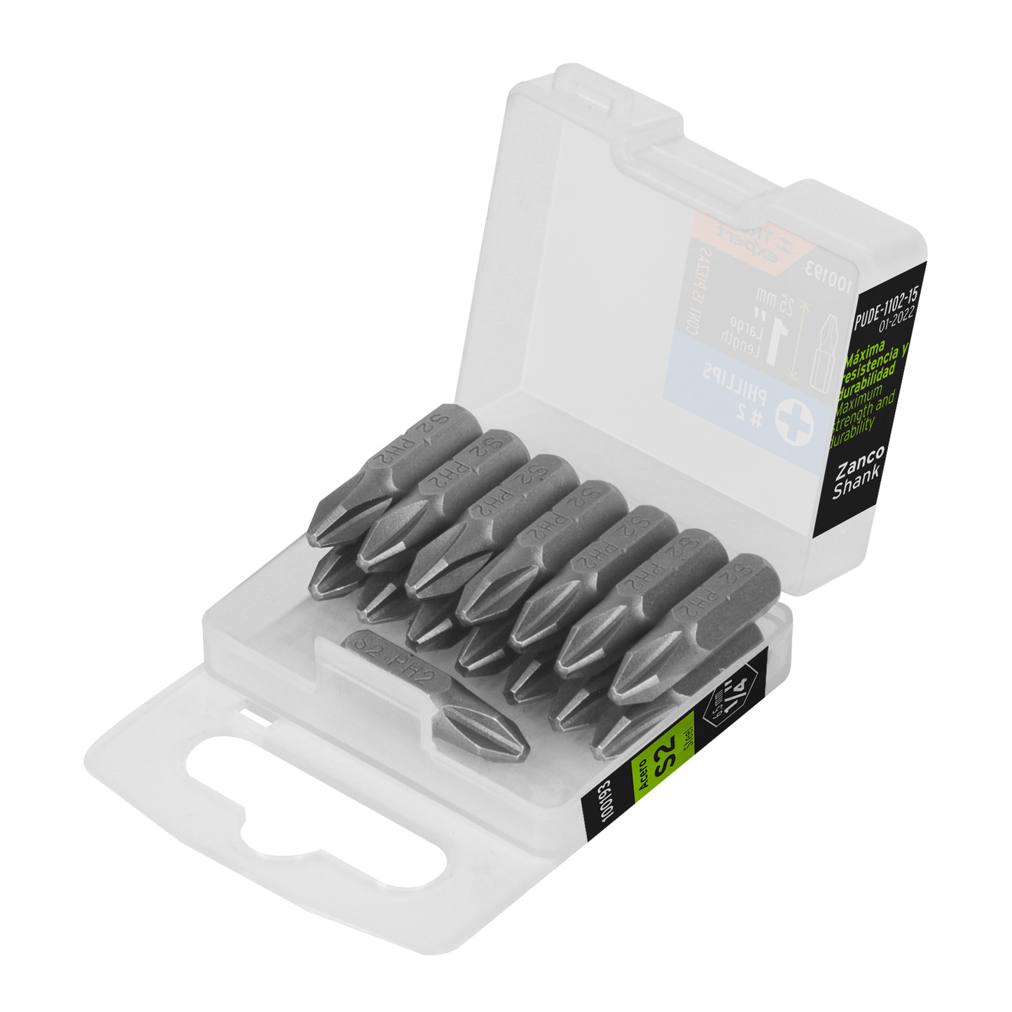 Puntas para desarmador Phillips PH2, 1", 15 piezas