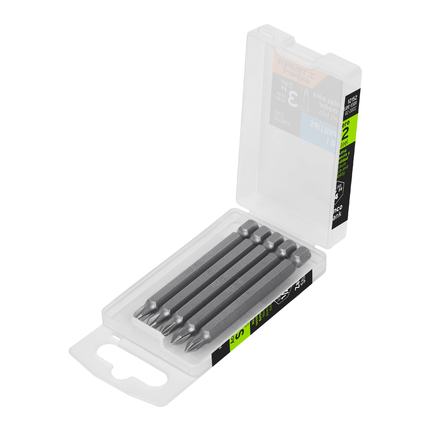 Puntas para desarmador Phillips PH1, 3", 5 piezas