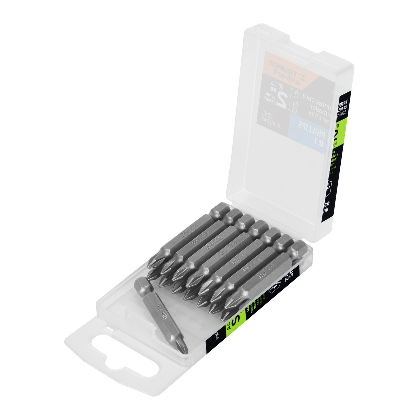 Puntas para desarmador Phillips PH1, 2", 15 piezas