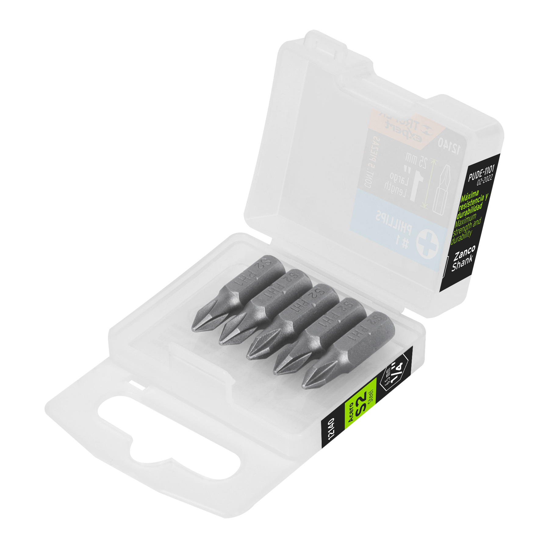 Puntas para desarmador Phillips PH1, 1", 5 piezas