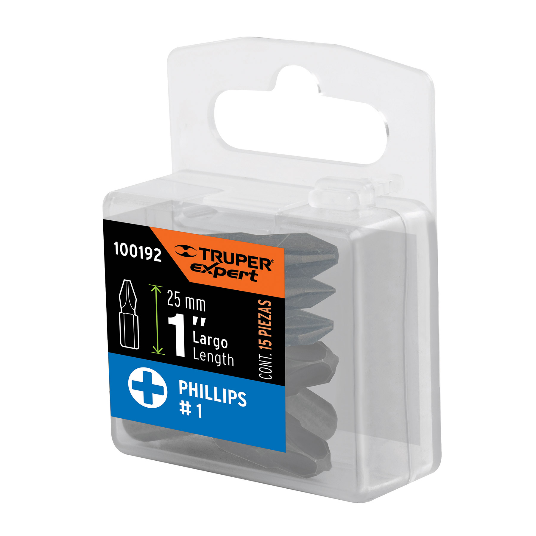 Puntas para desarmador Phillips PH1, 1", 15 piezas