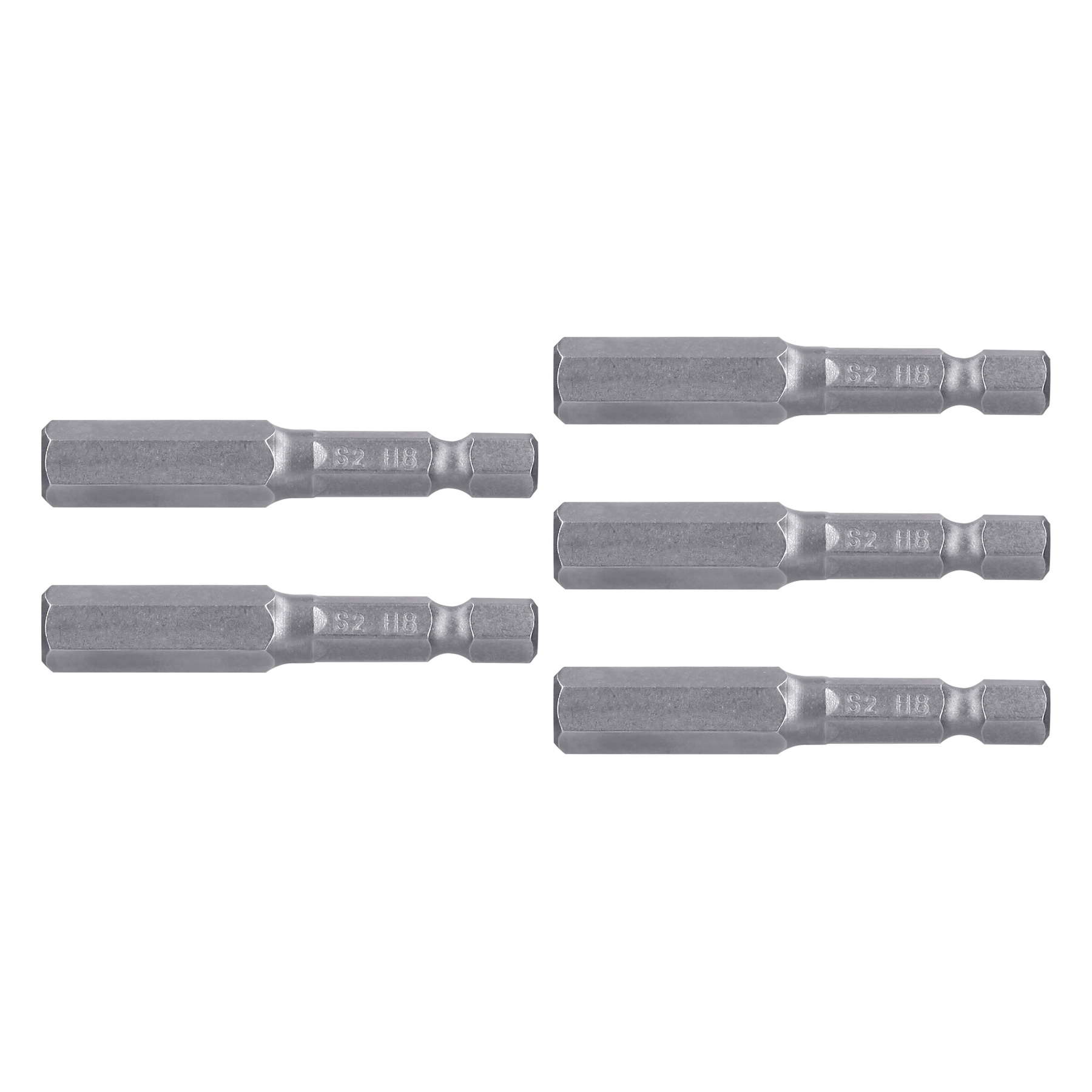 Puntas para desarmador hexagonales 8 mm, 2", 5 piezas