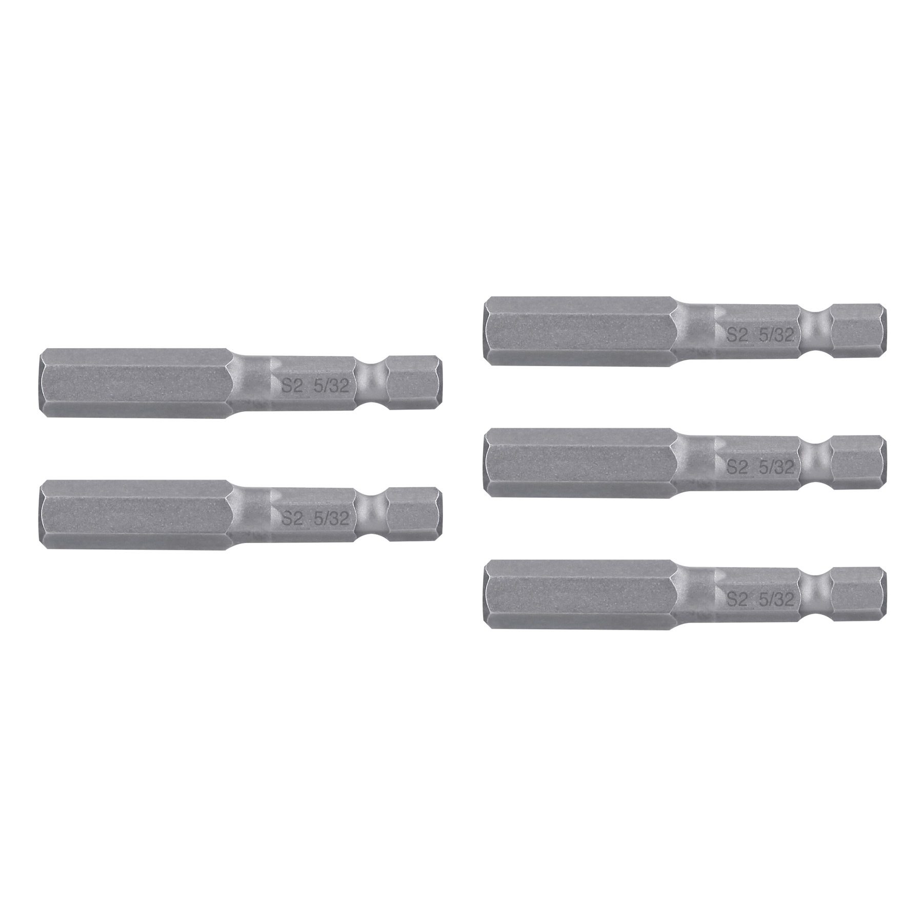 Puntas para desarmador hexagonales 5/32, 2", 5 piezas