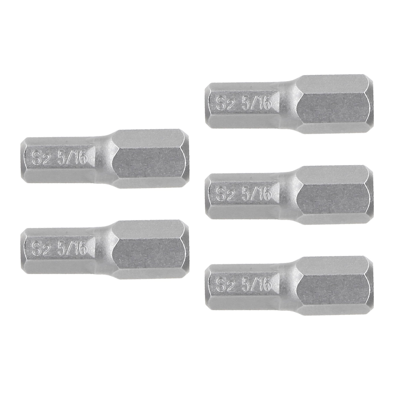Puntas para desarmador hexagonales 5/16, 1", 5 piezas
