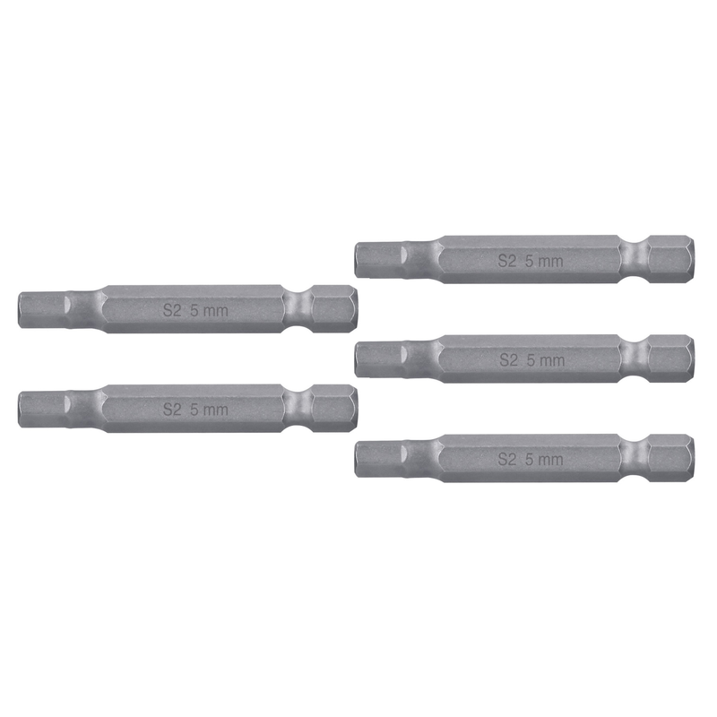 Puntas para desarmador hexagonales 5 mm, 2", 5 piezas