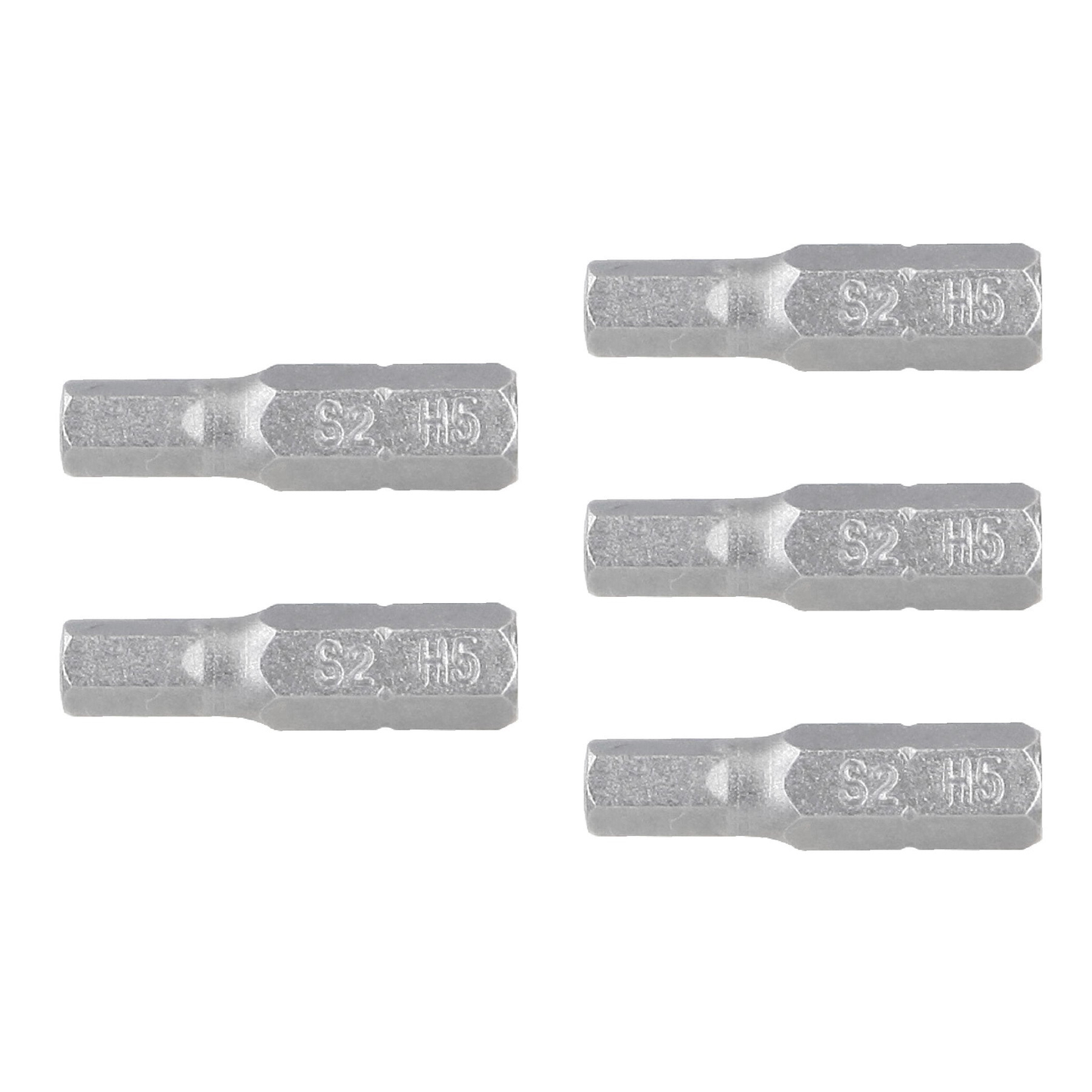 Puntas para desarmador hexagonales 5 mm, 1", 5 piezas