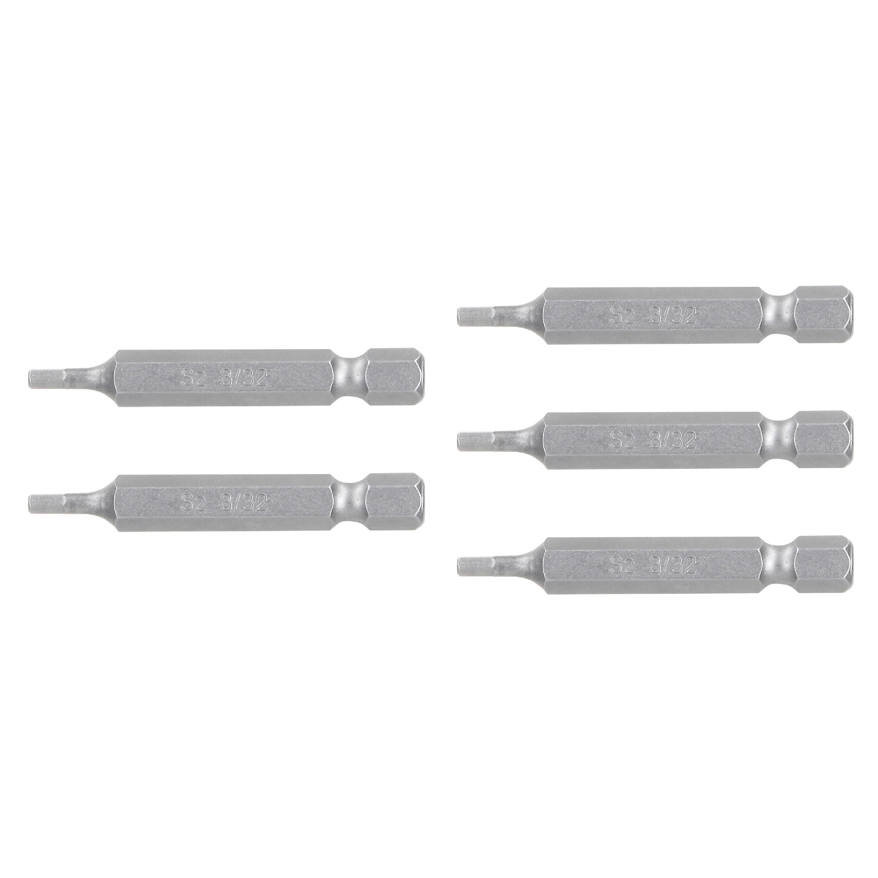 Puntas para desarmador hexagonales 3/32, 2", 5 piezas