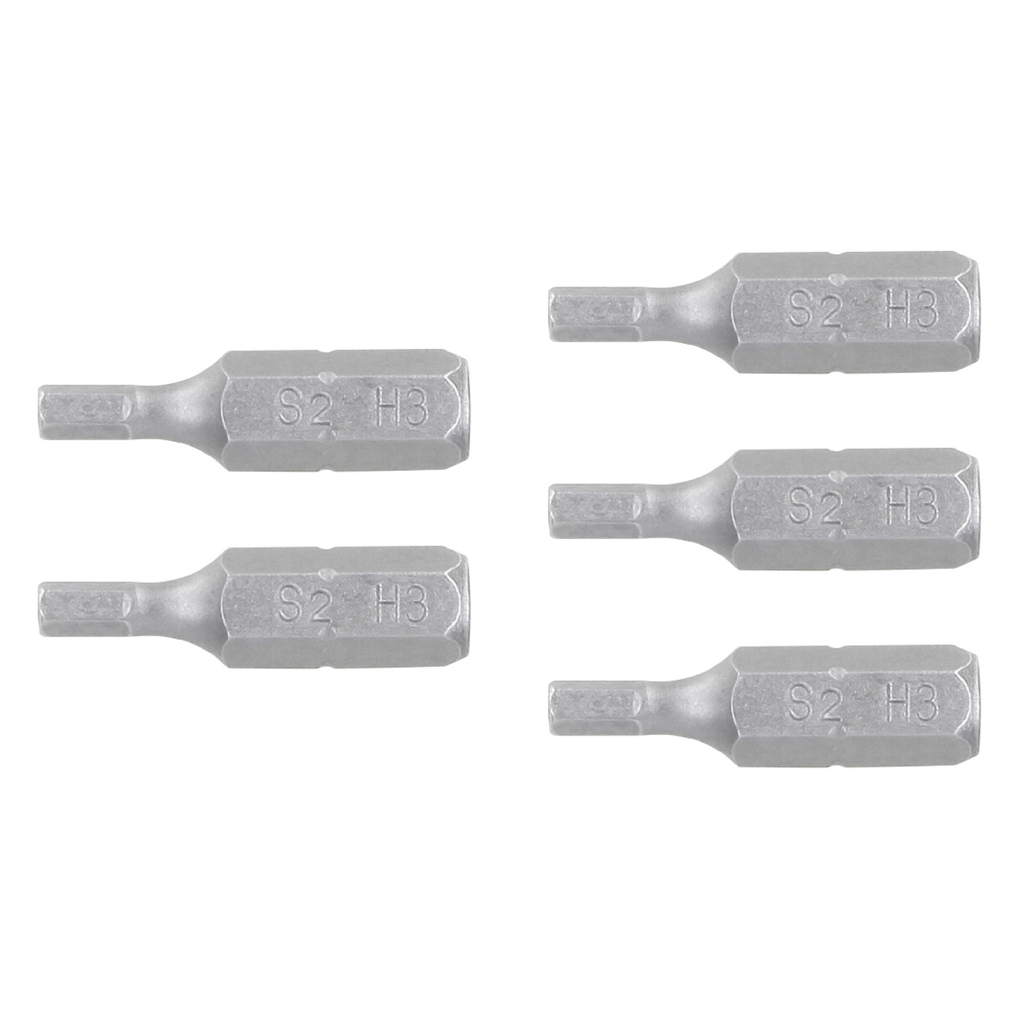 Puntas para desarmador hexagonales 3 mm, 1", 5 piezas