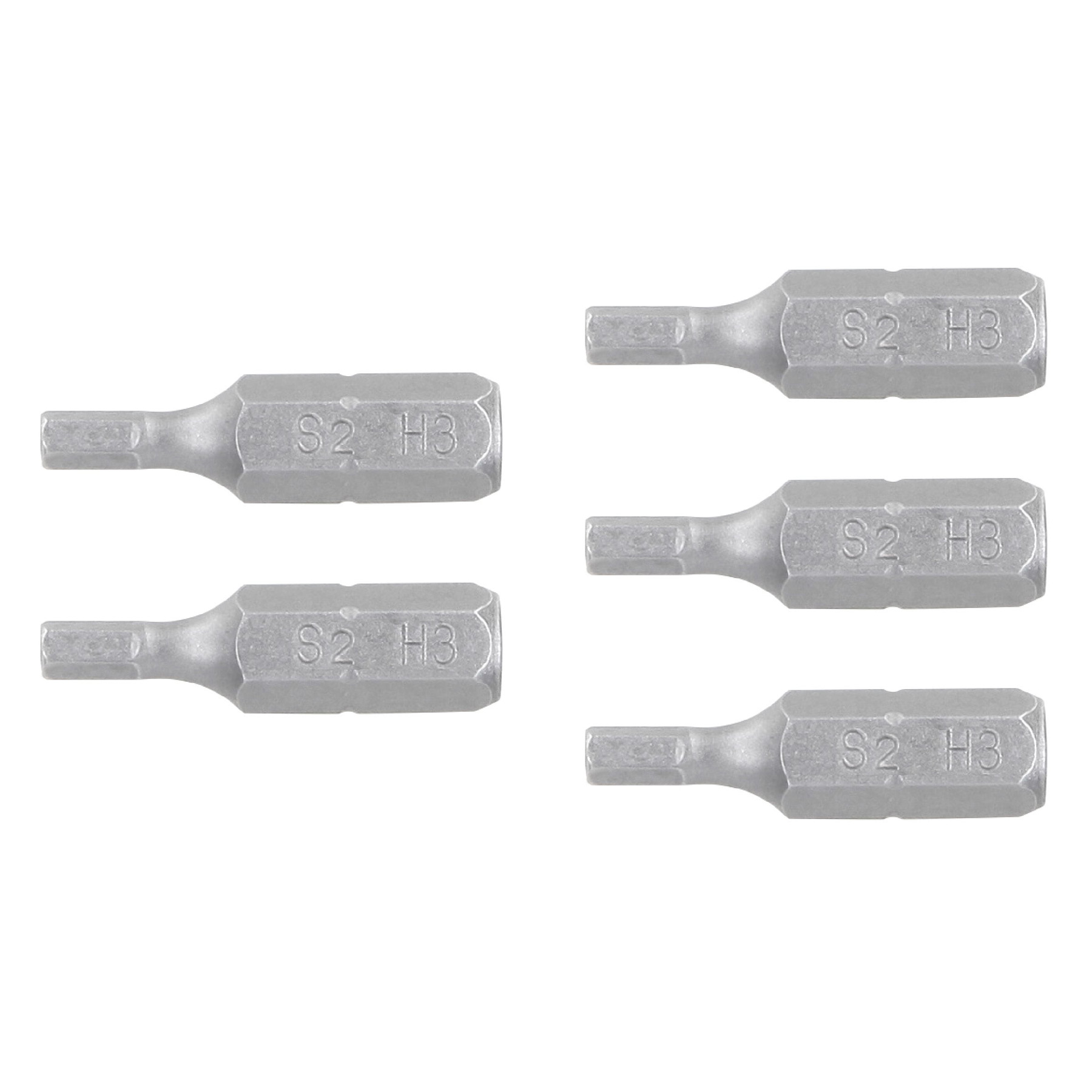 Puntas para desarmador hexagonales 3 mm, 1", 5 piezas