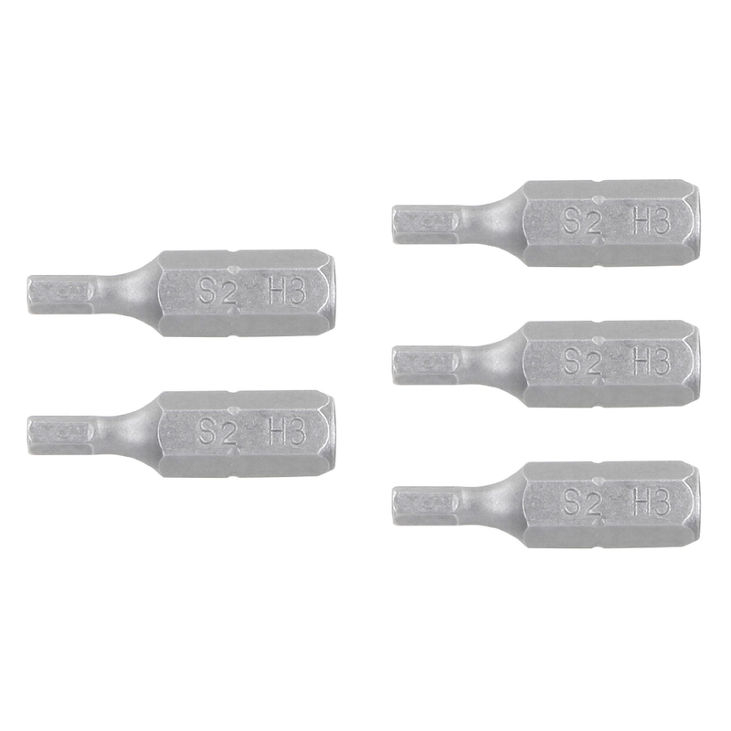 Puntas para desarmador hexagonales 3 mm, 1", 5 piezas