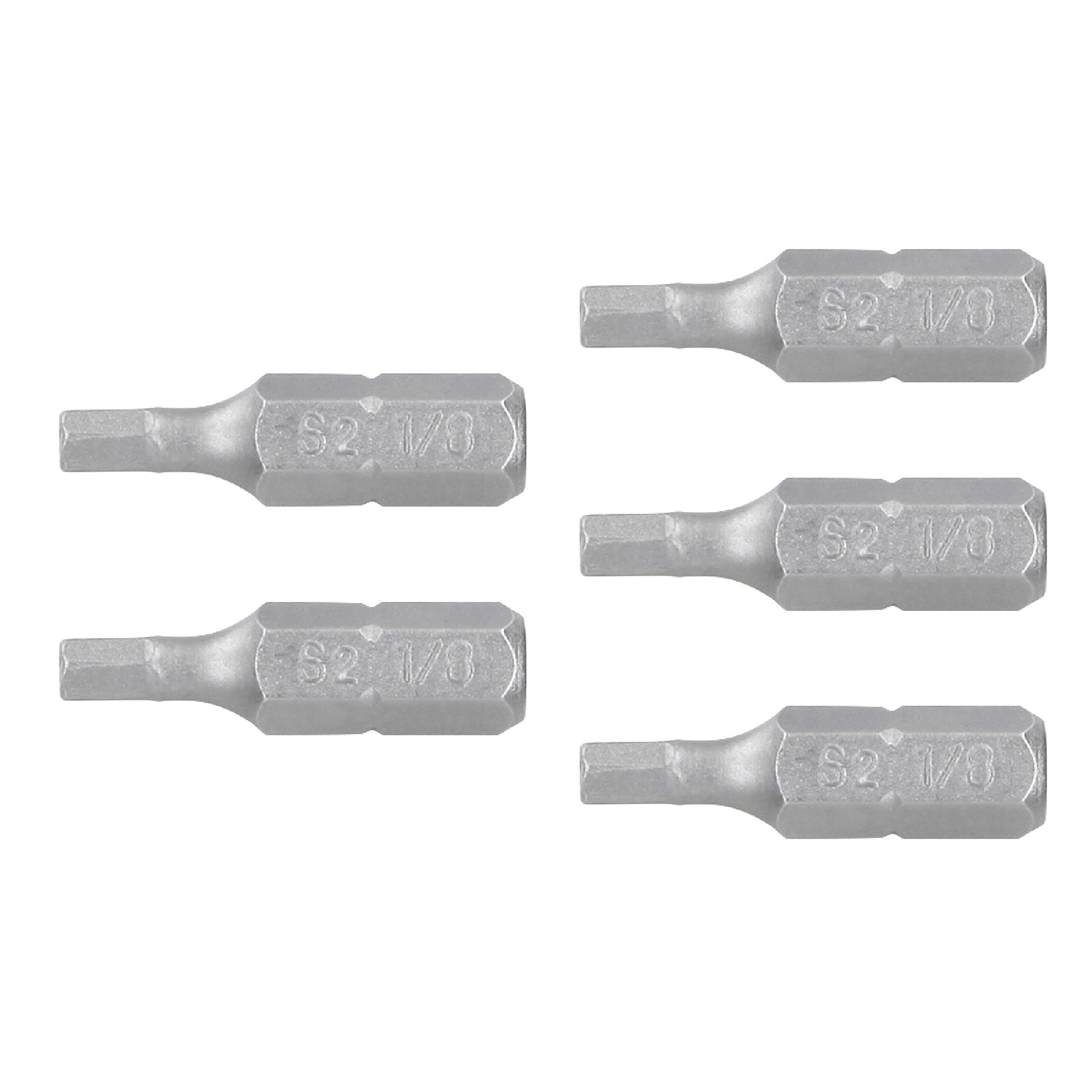 Puntas para desarmador hexagonales 1/8, 1", 5 piezas