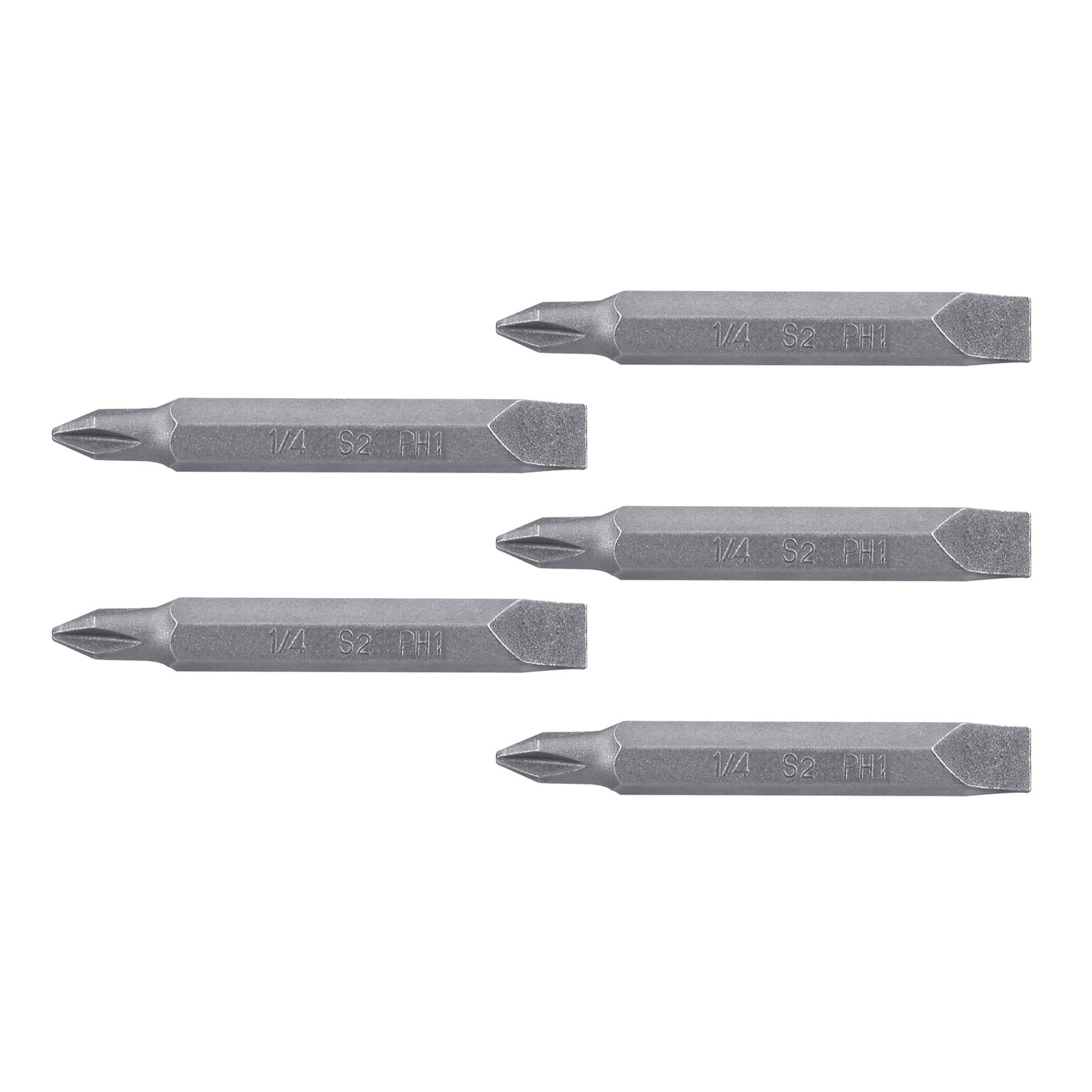 Puntas para desarmador dobles, PH1, plana 1/4", largo 2-3/8"