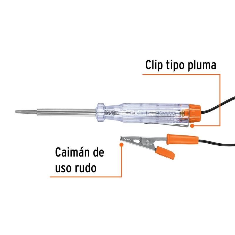 Probador corriente directa tipo desarmador 14cm