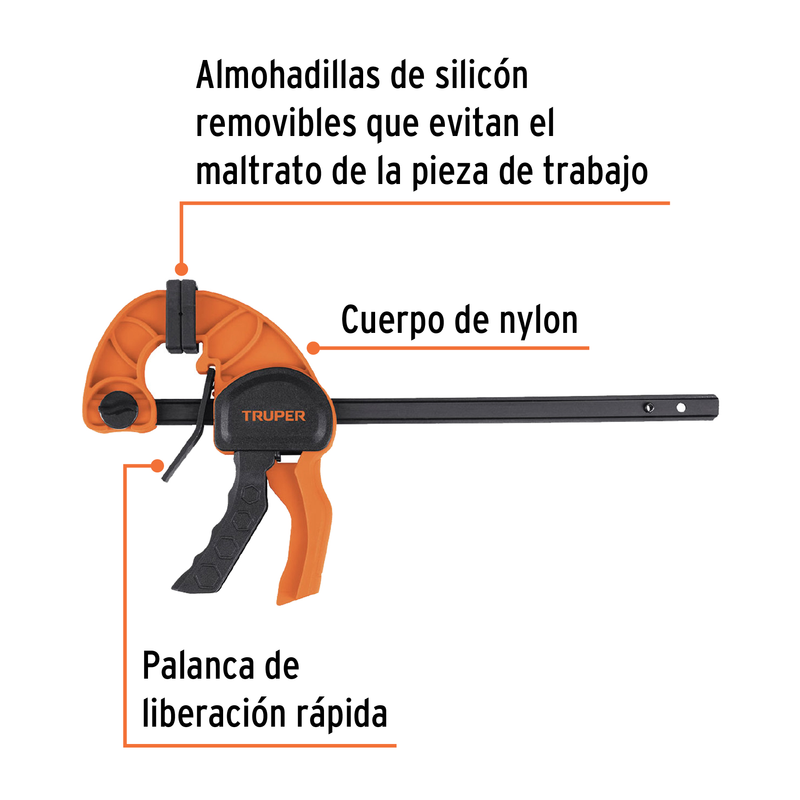 Prensa con ajuste rápido 6"