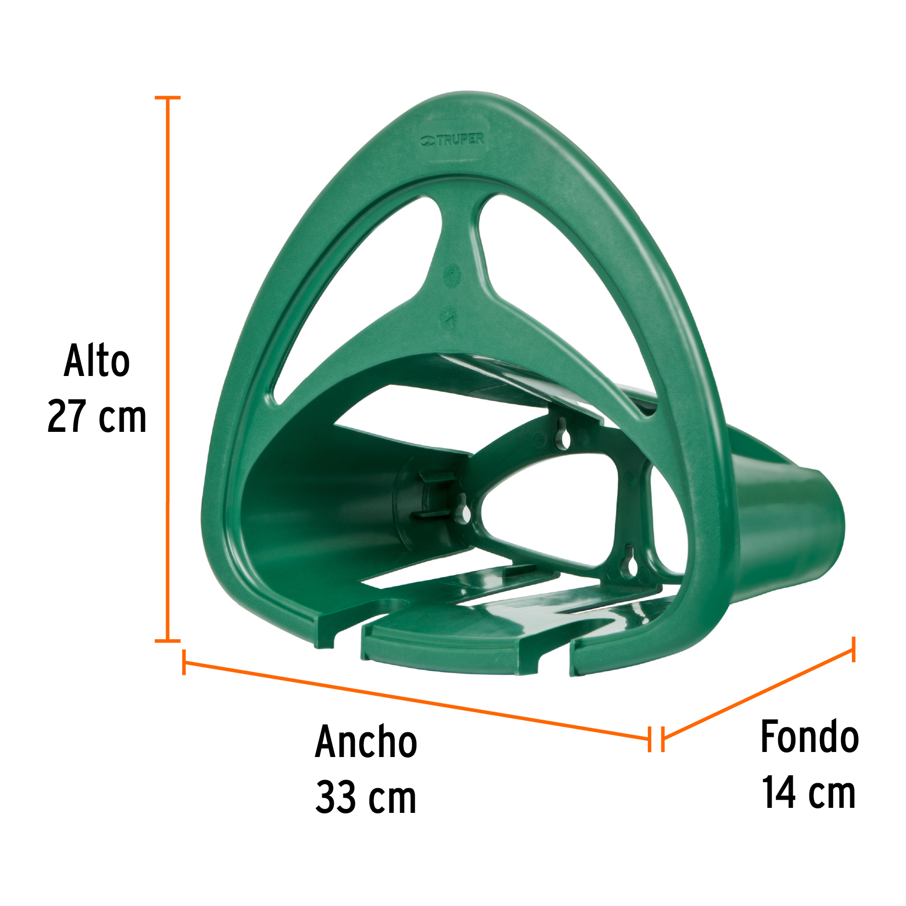 Portamanguera de plástico, verde