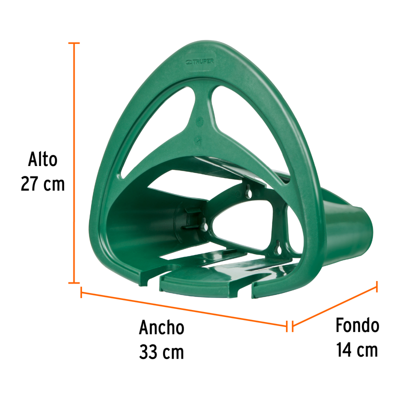 Portamanguera de plástico, verde