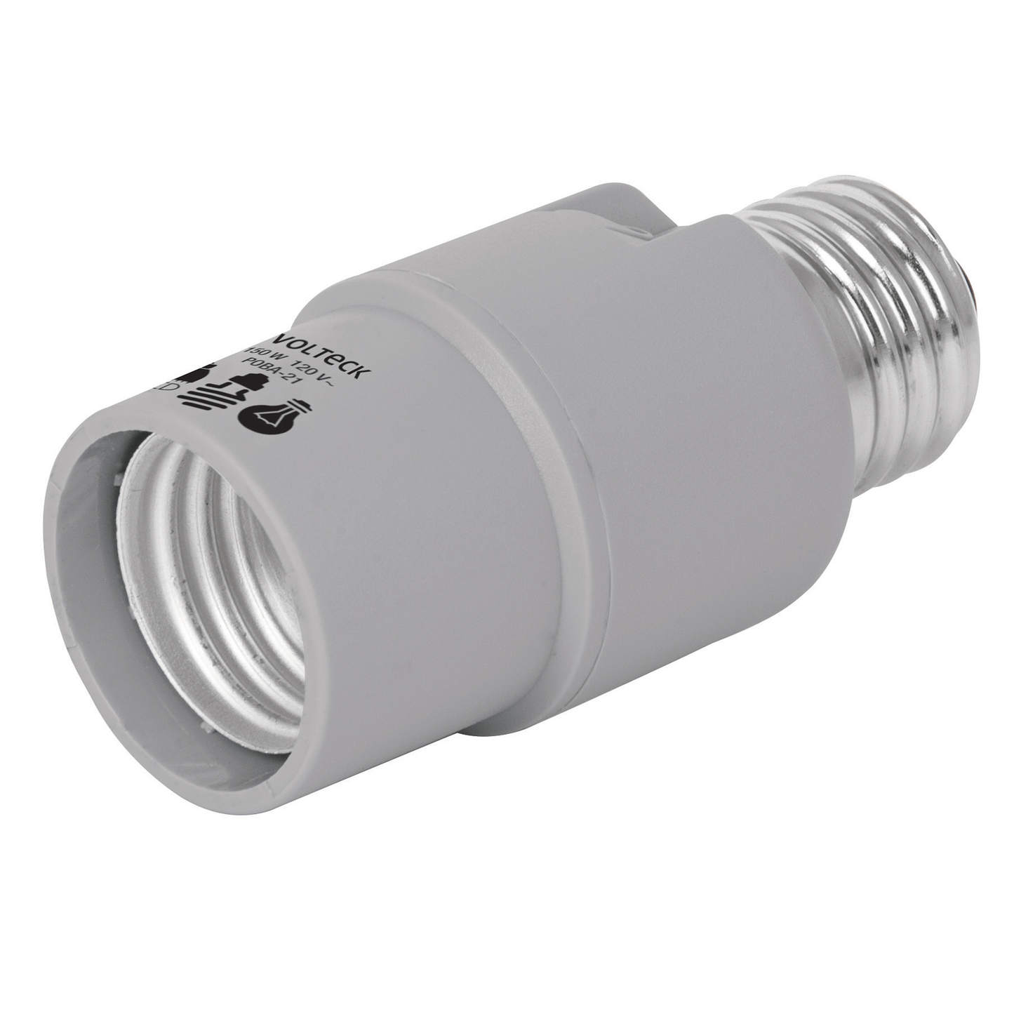 Portalámpara de policarbonato, con sensor de luz, 360°