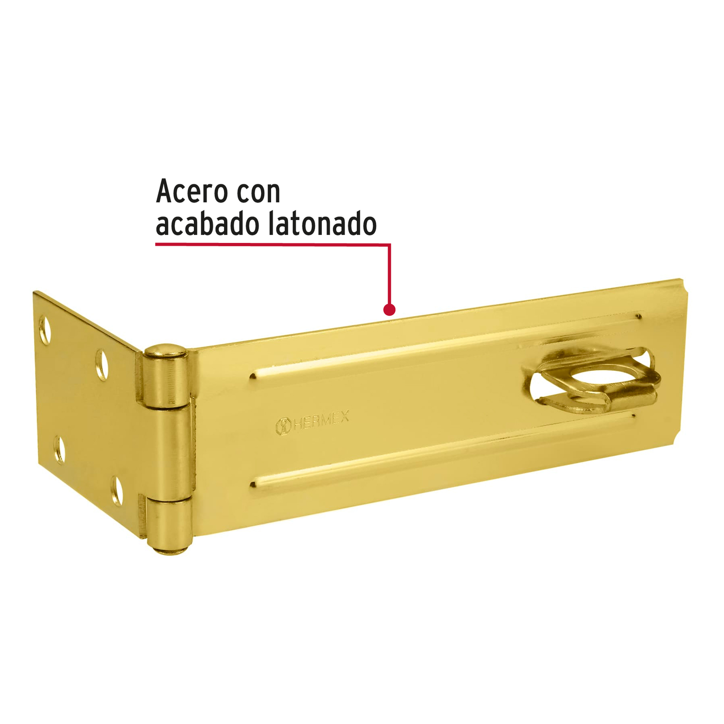Portacandado latonado 6"