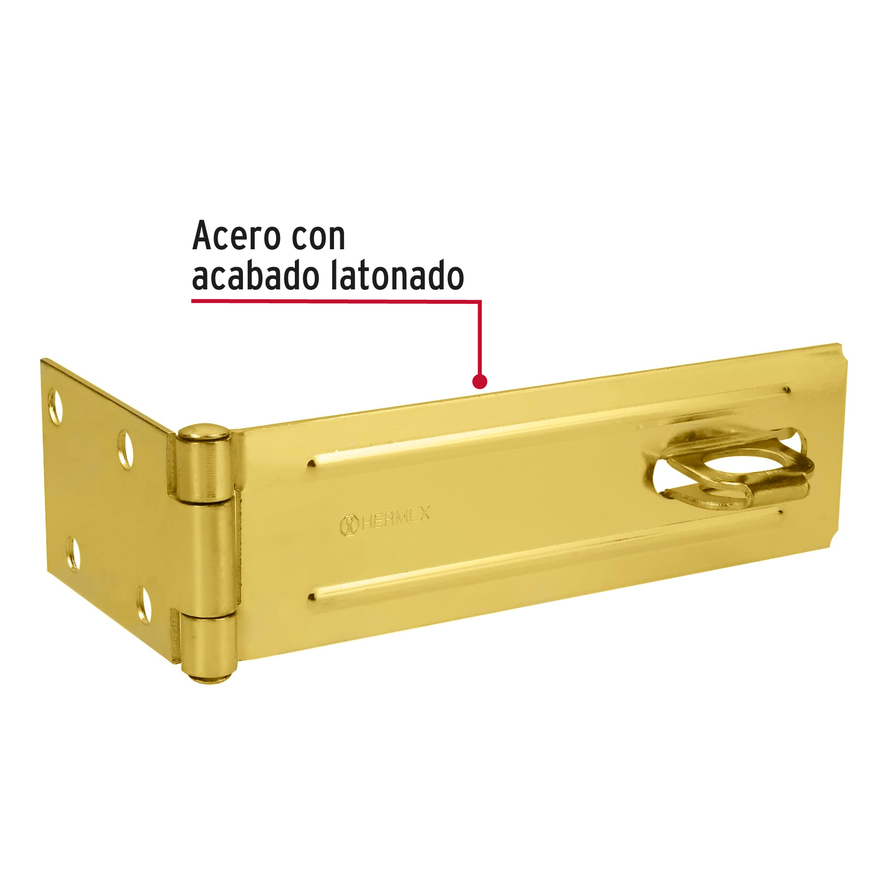 Portacandado latonado 6"