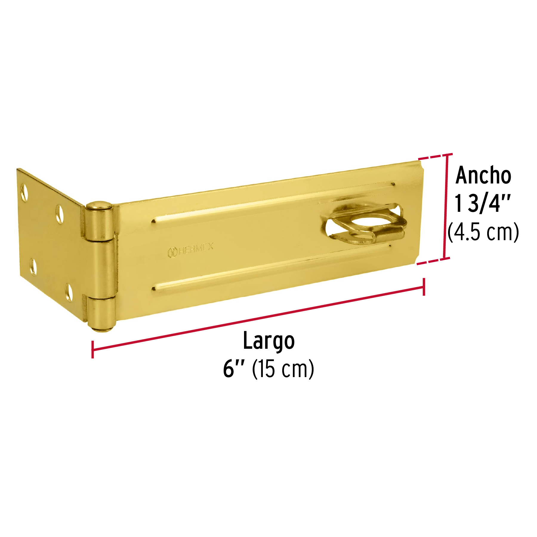 Portacandado latonado 6"