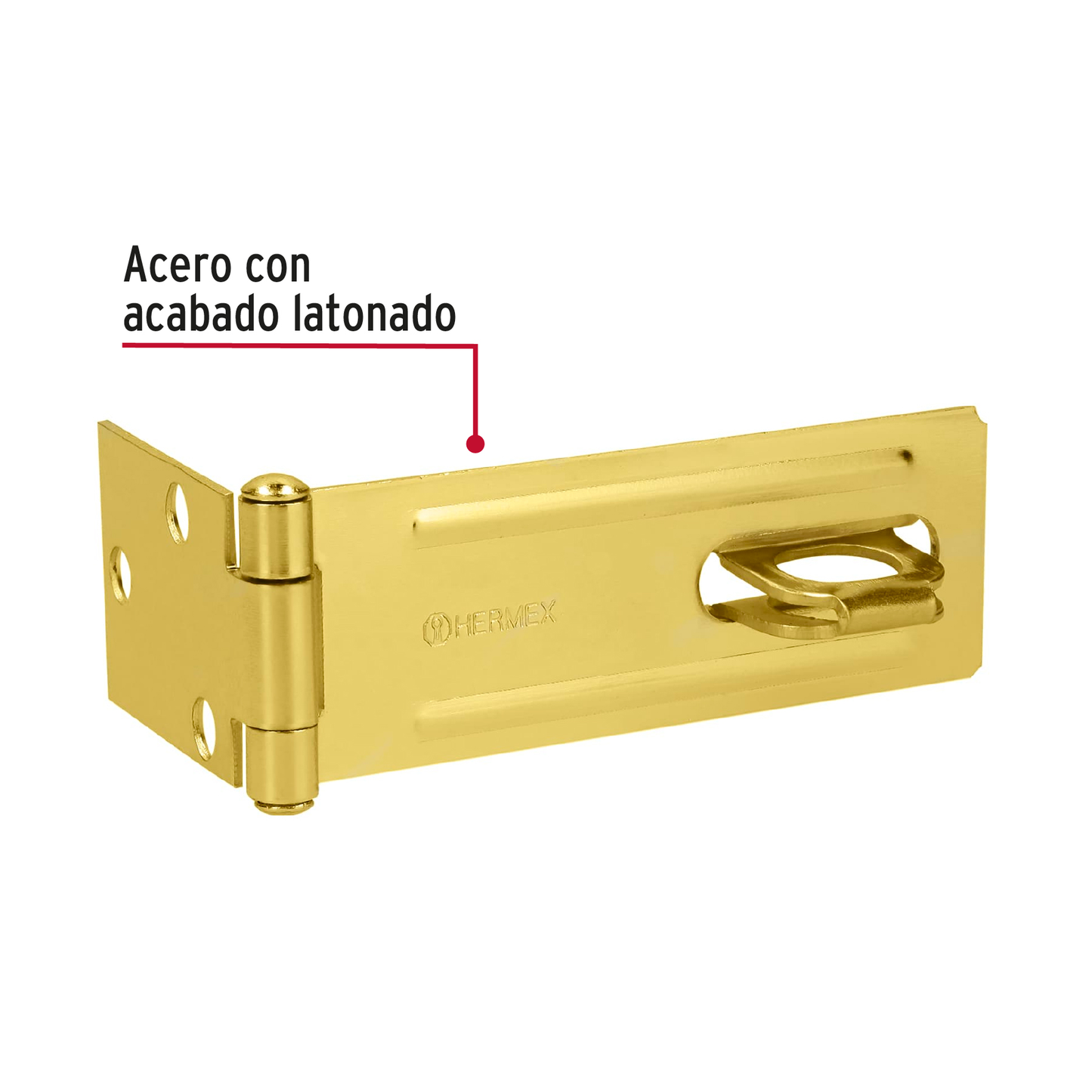 Portacandado latonado 4-1/2"
