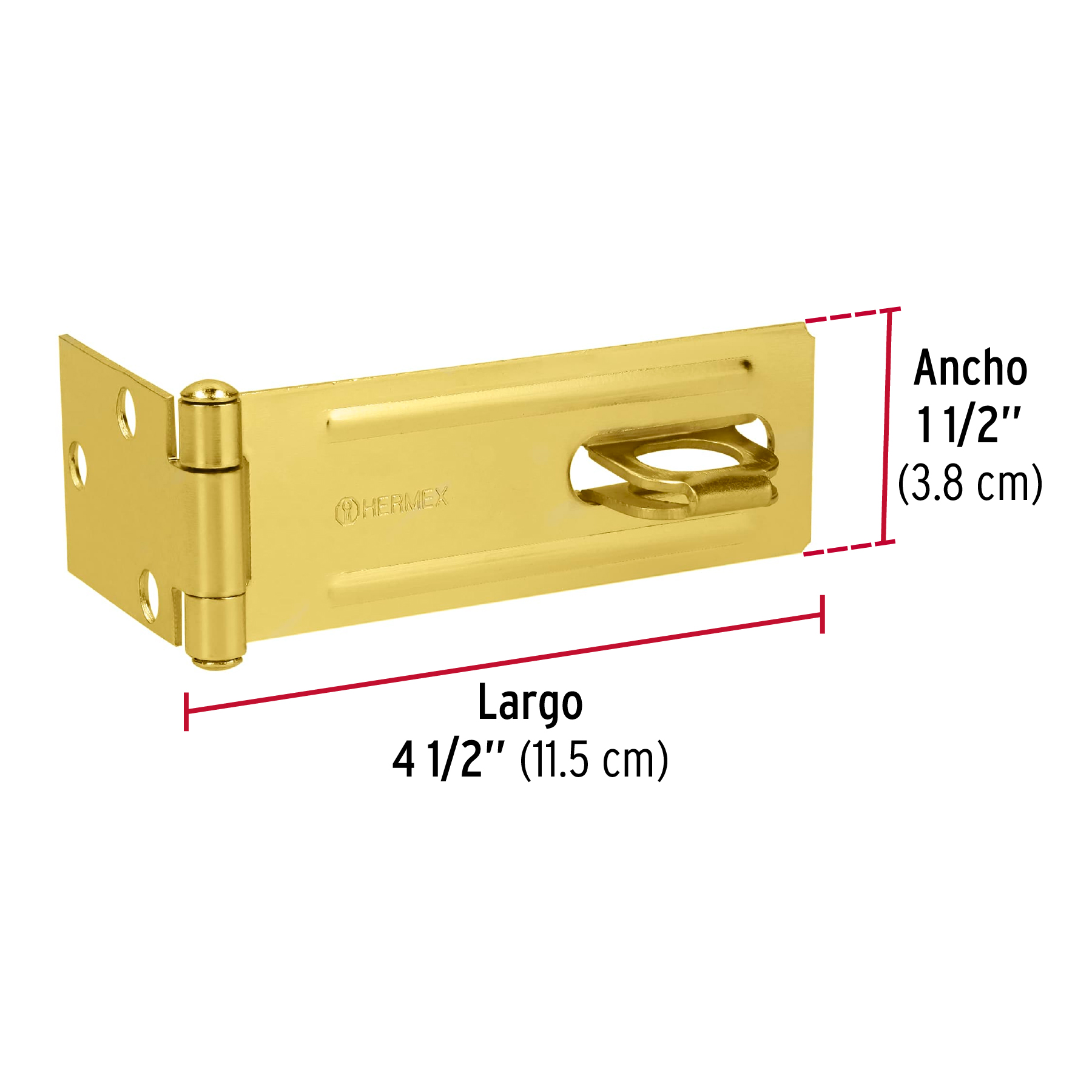 Portacandado latonado 4-1/2"