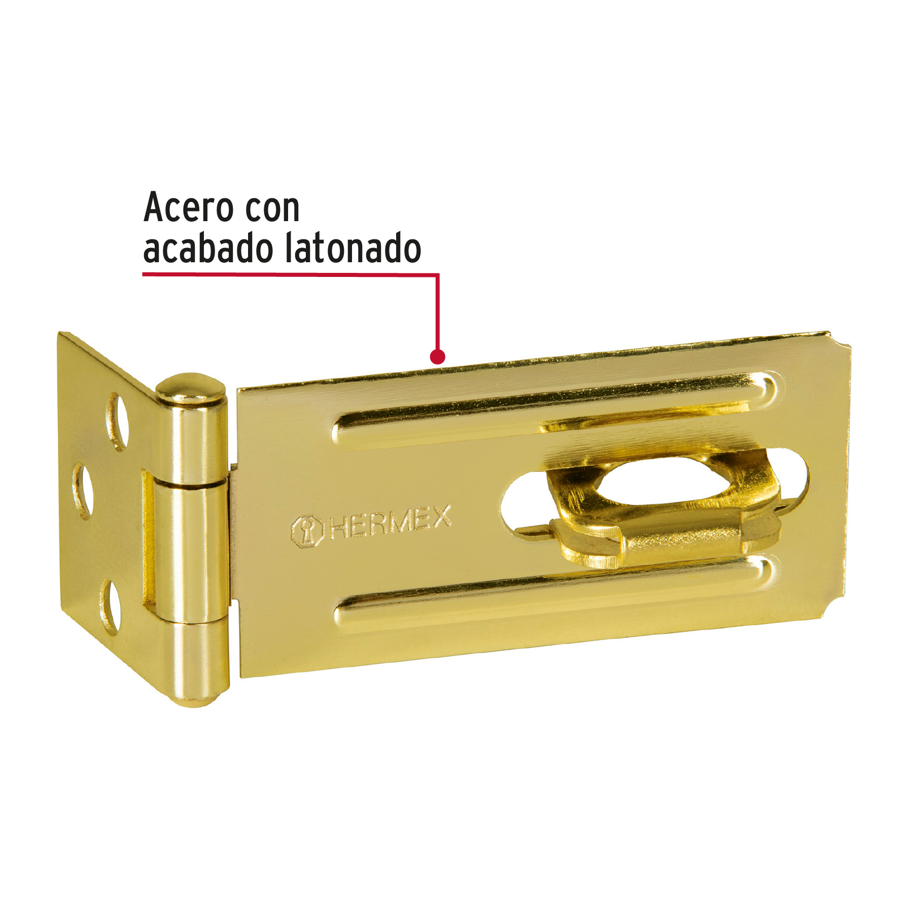 Portacandado latonado 3-1/4"