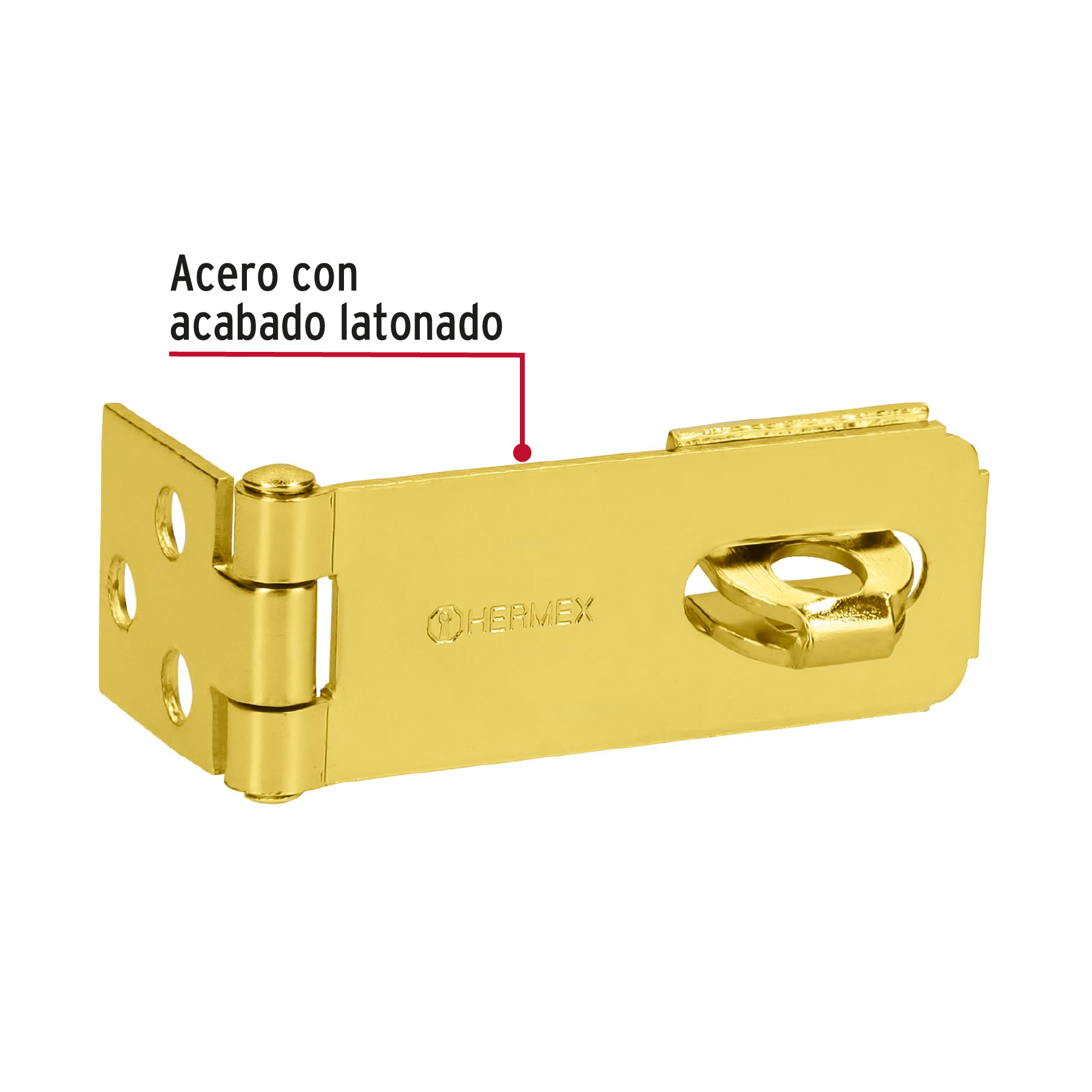 Portacandado latonado 2-1/2"