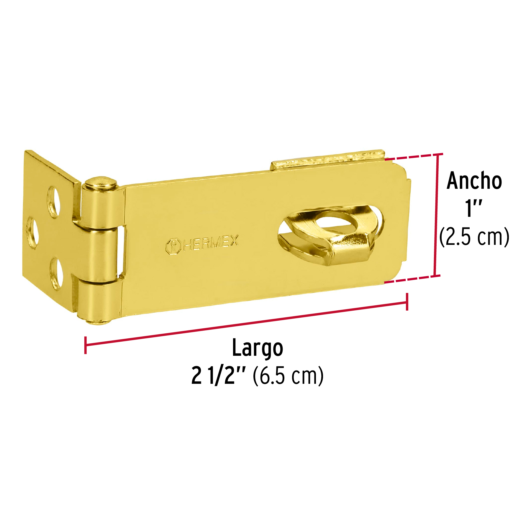 Portacandado latonado 2-1/2"