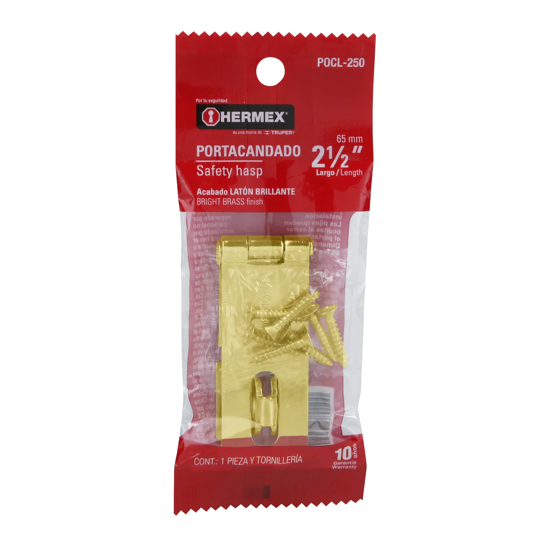 Portacandado latonado 2-1/2"