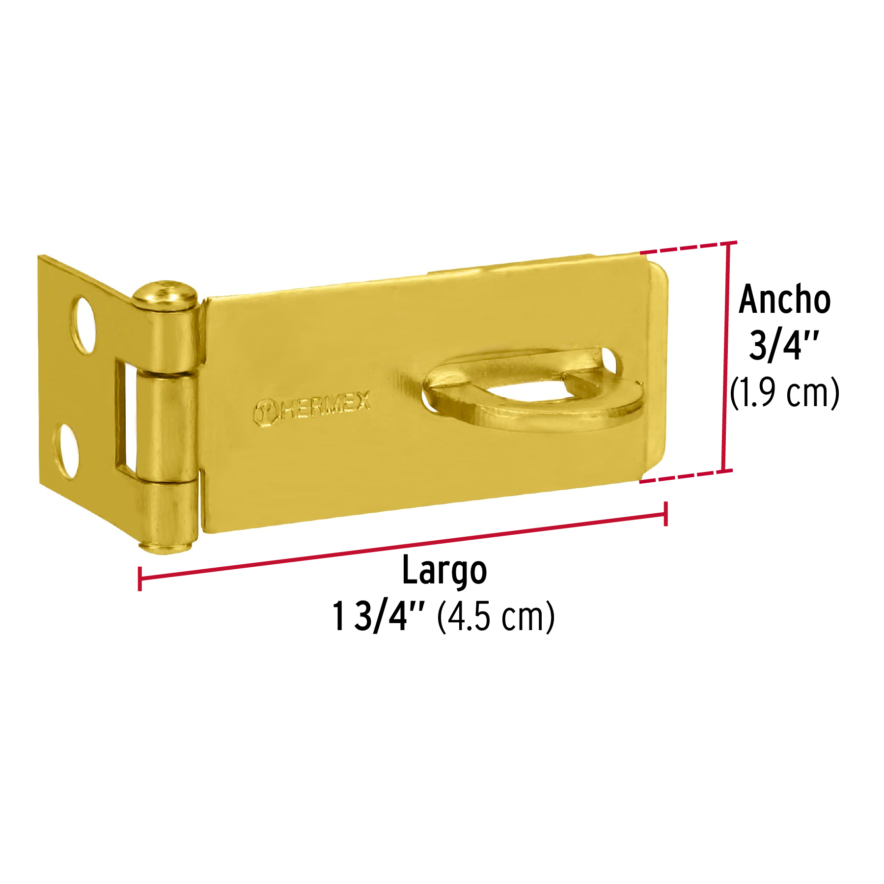 Portacandado latonado 1-3/4"