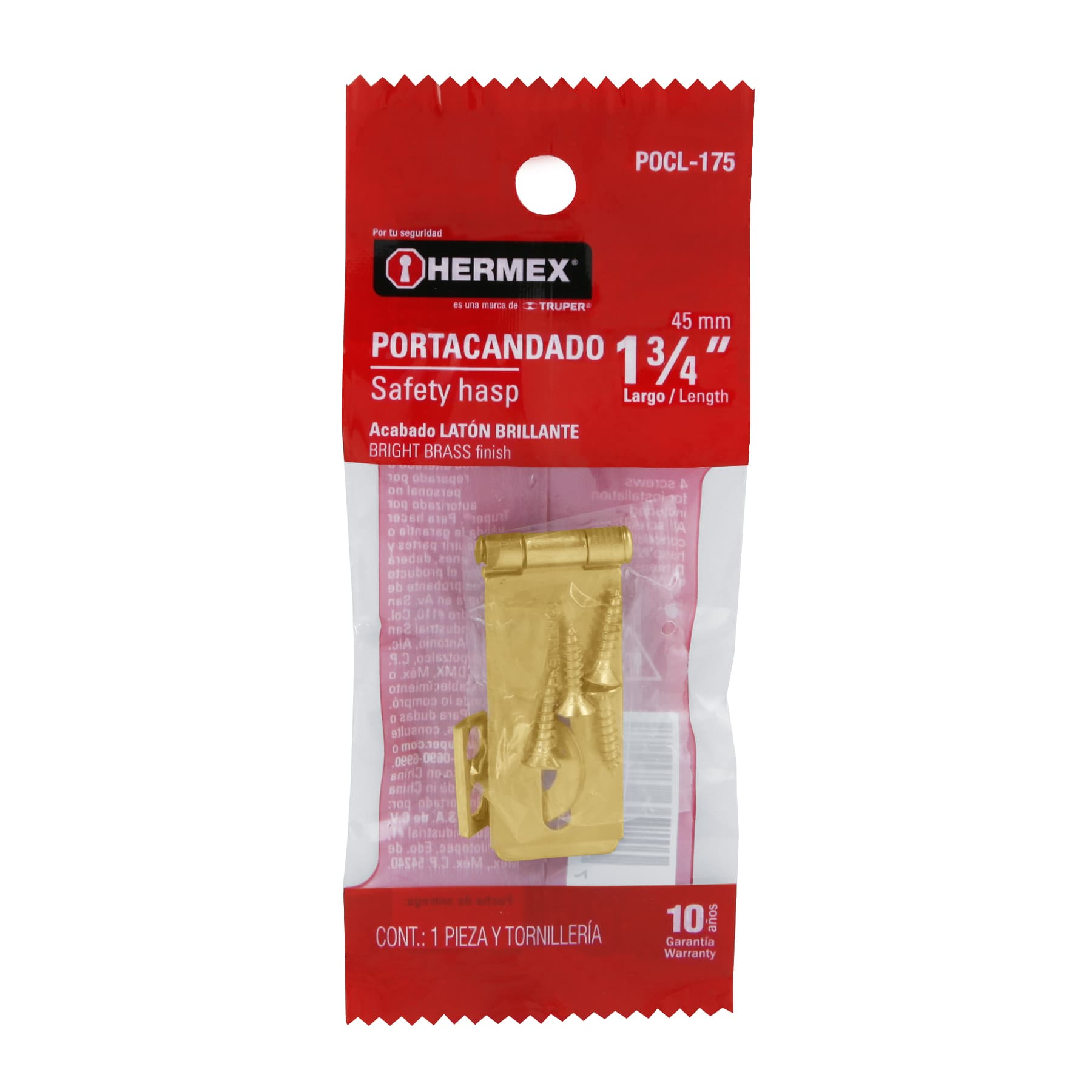 Portacandado latonado 1-3/4"