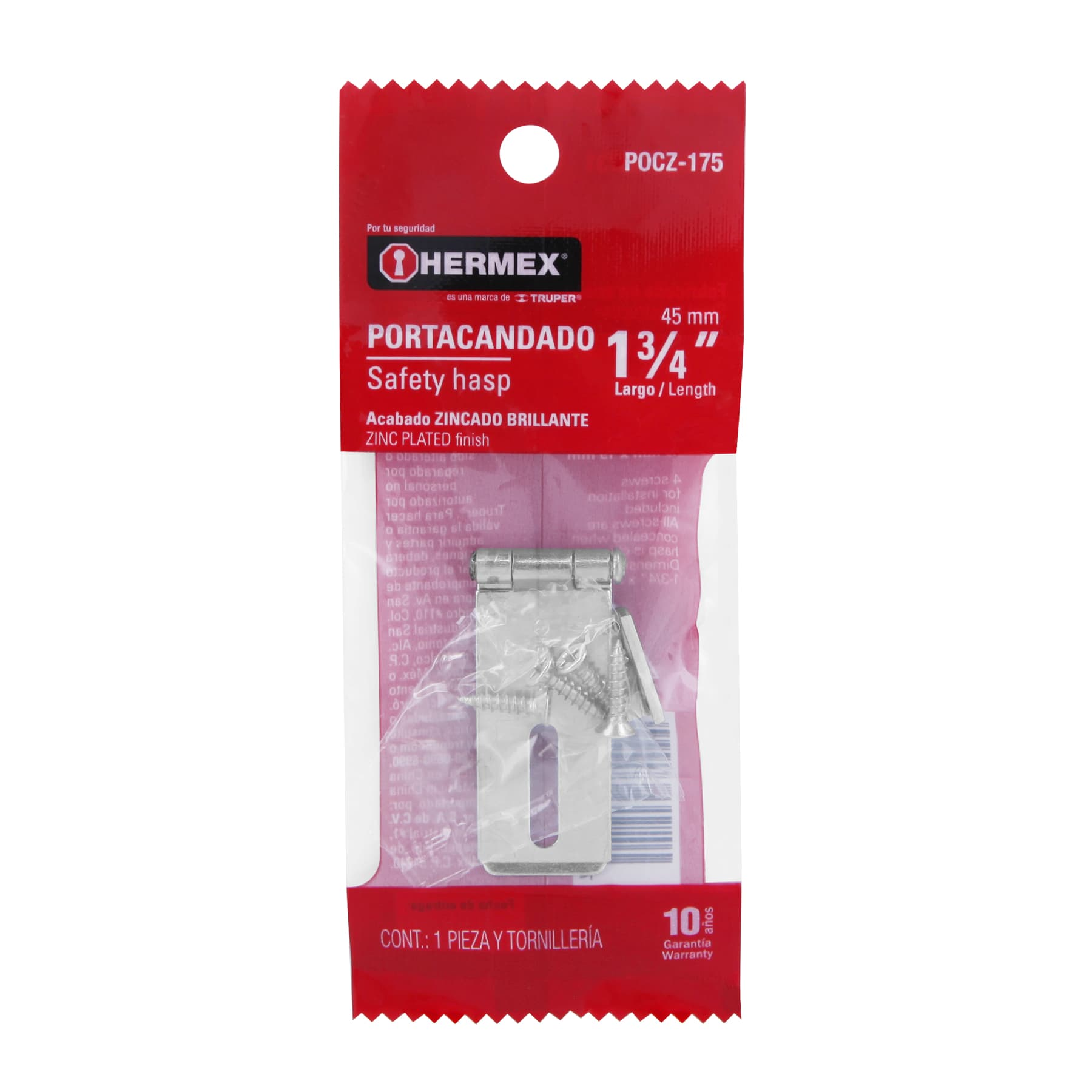 Portacandado acero zincado 1-3/4"