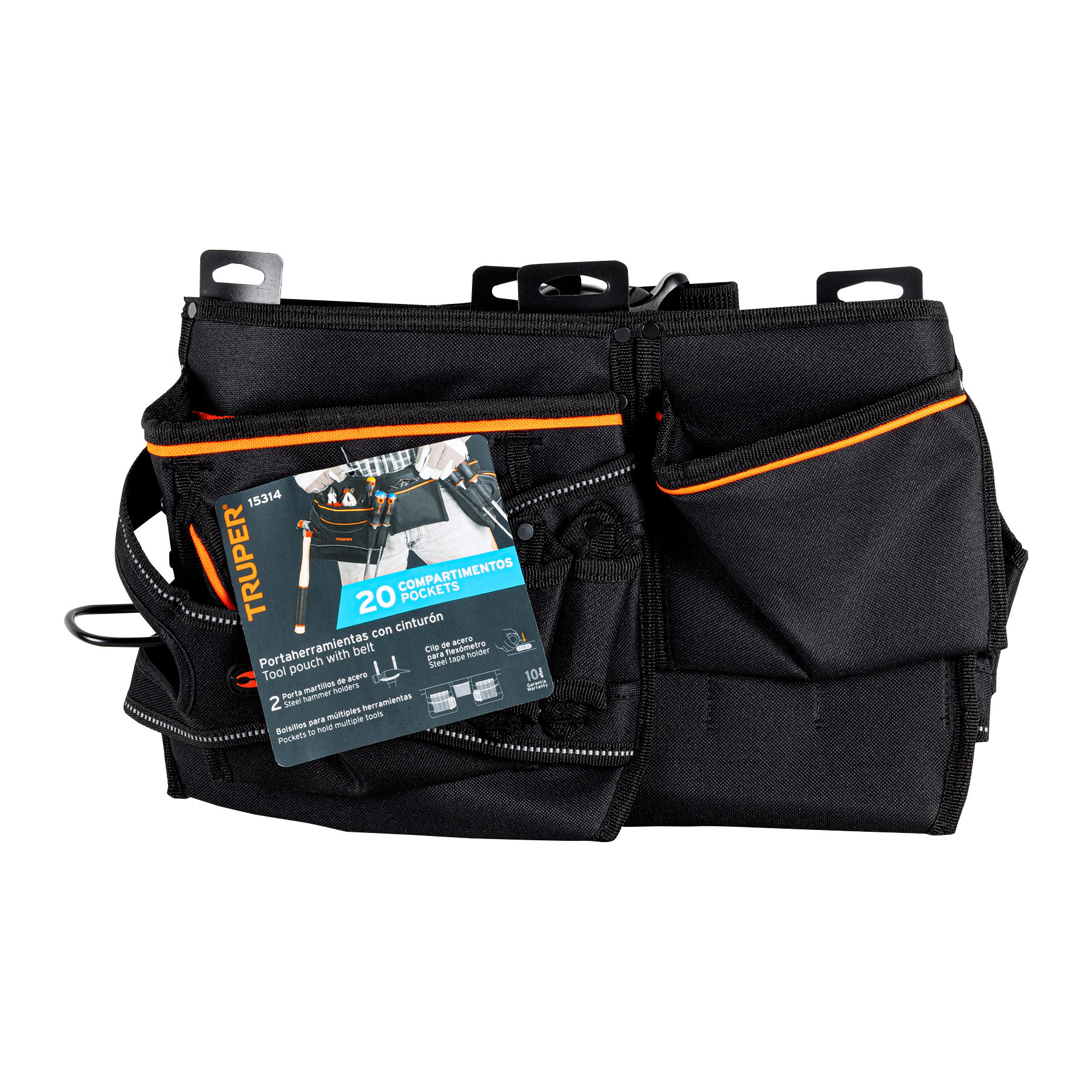 Porta herramientas de poliester, 20 compartimentos