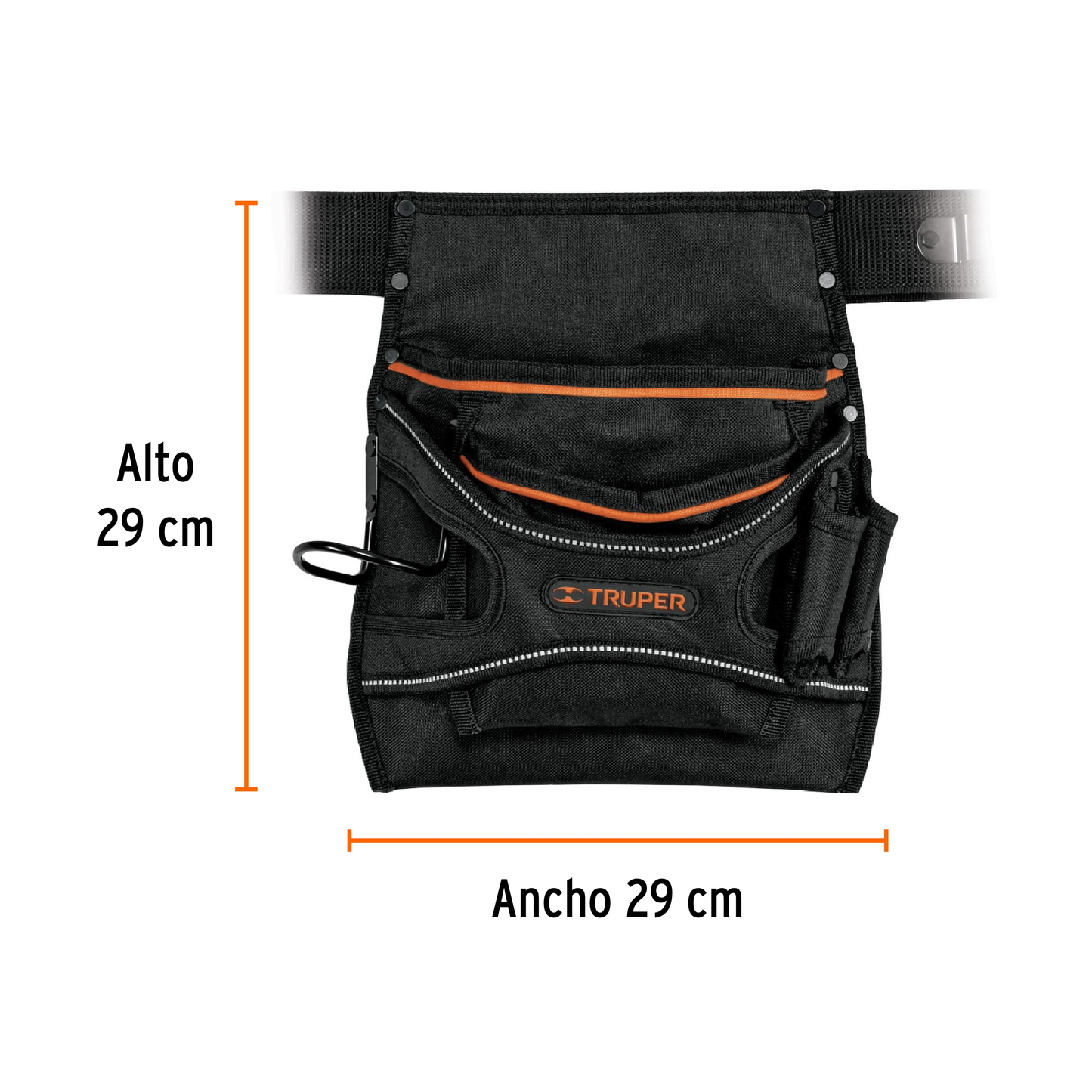 Porta herramientas de poliéster, 13 compartimentos