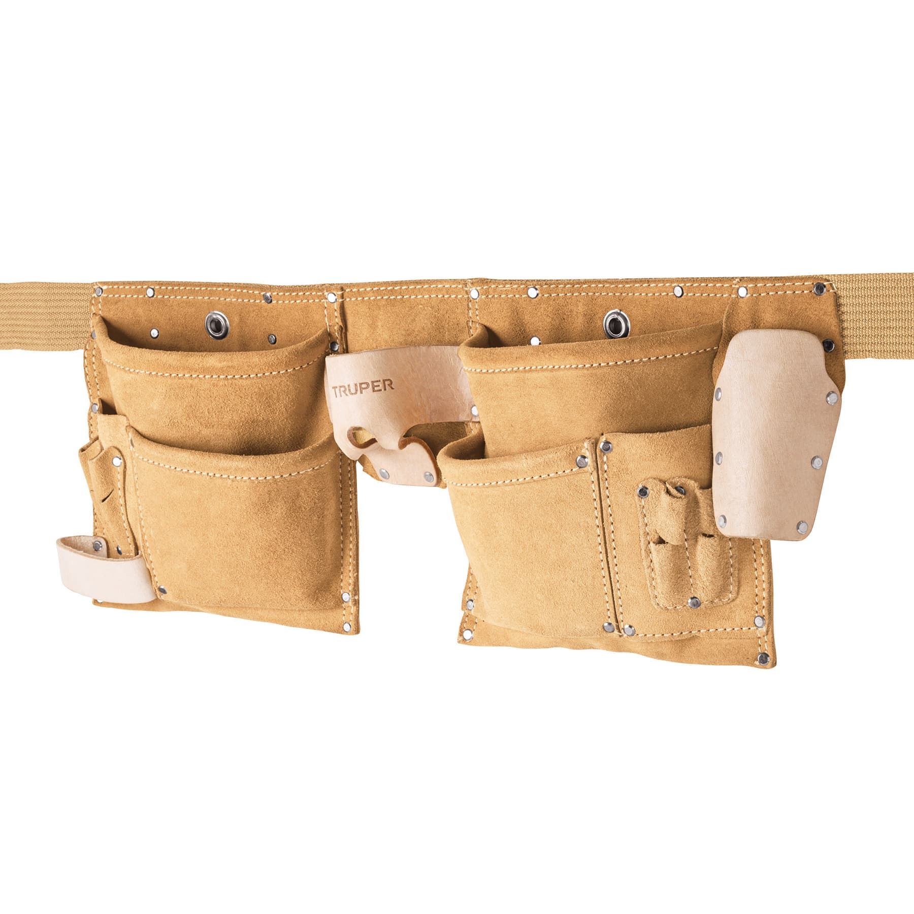 Porta herramientas de carnaza, 13 compartimentos