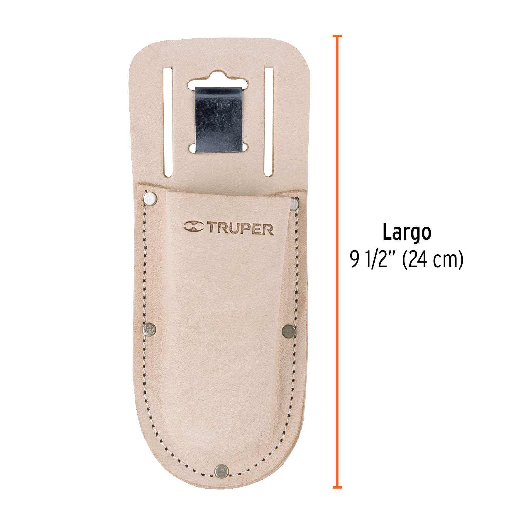 Porta herramientas de carnaza para tijeras de una mano