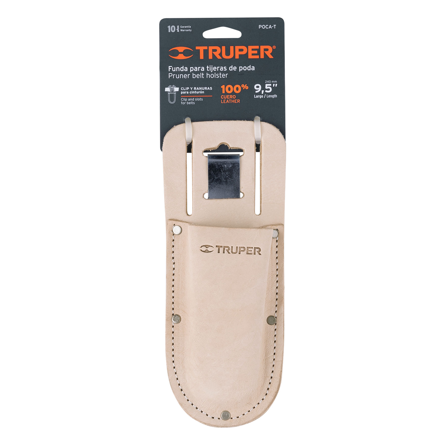 Porta herramientas de carnaza para tijeras de una mano