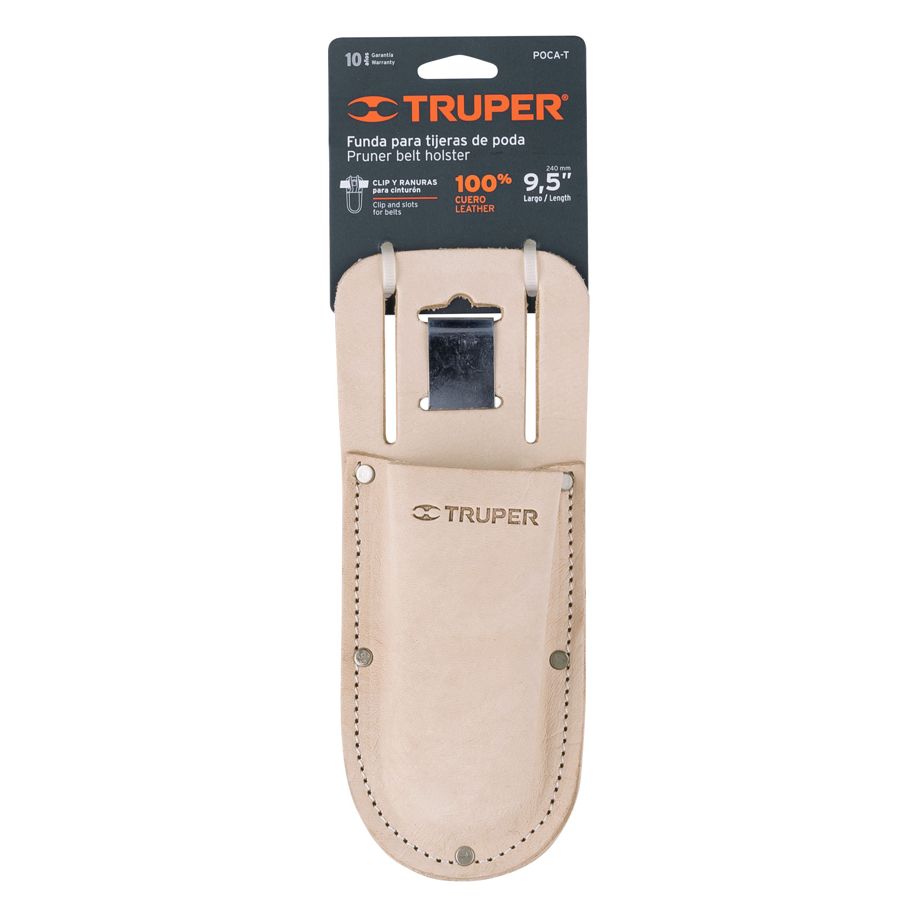 Porta herramientas de carnaza para tijeras de una mano