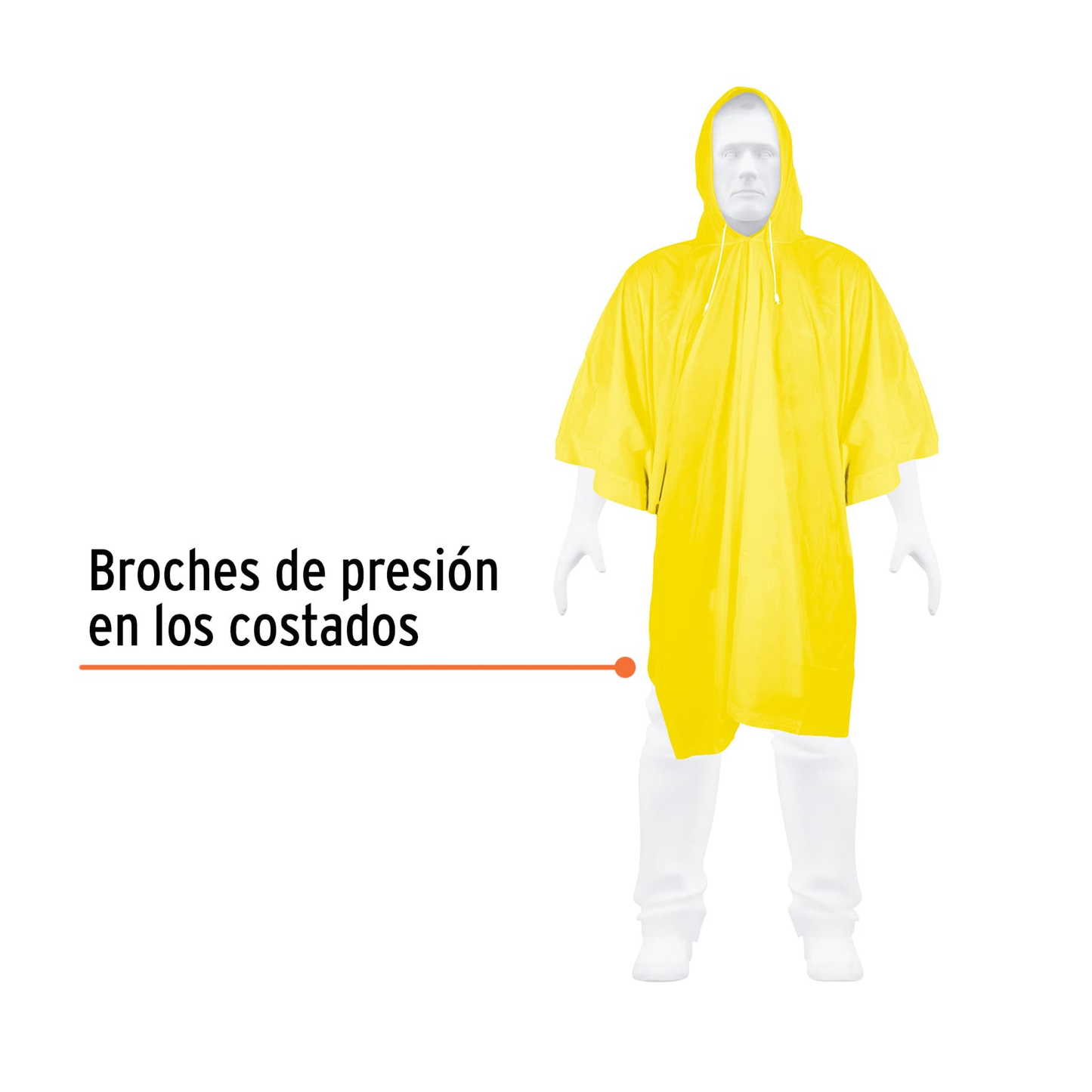 Poncho unitalla, espesor 0.25mm, PVC