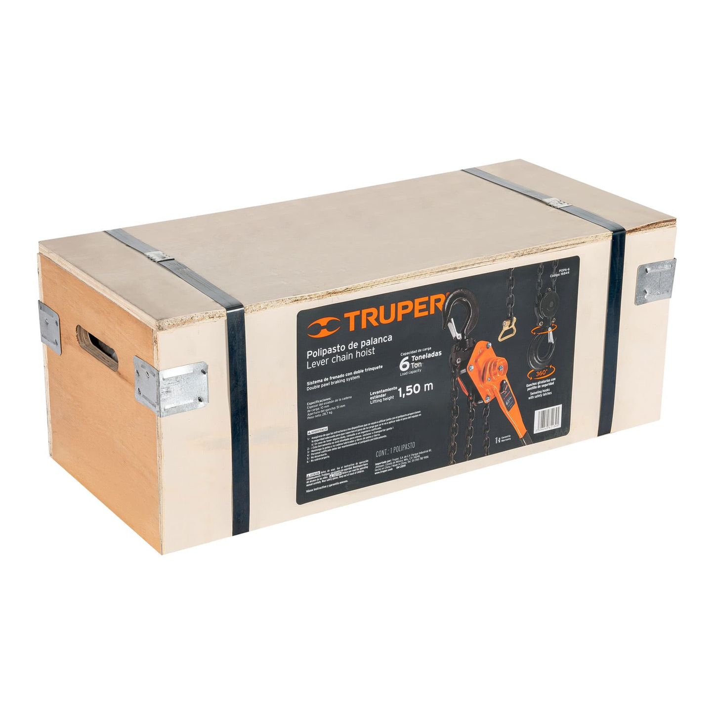 Polipasto de palanca, 6 toneladas