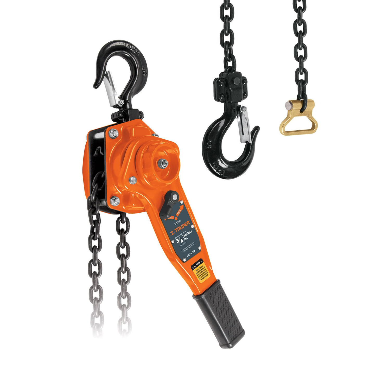 Polipasto de palanca, 3/4 toneladas